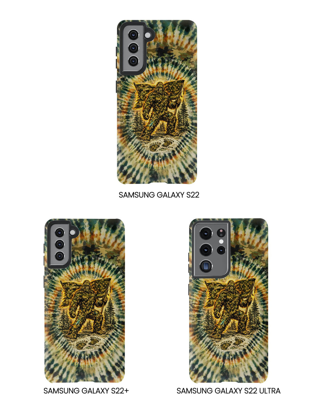 BIGFOOT WITH FLAG CAMOUFLAGE  PHONE CASE  - TLTW0705262
