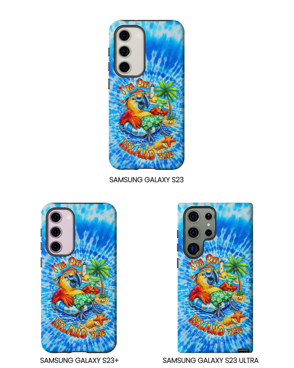 I'M ON ISLAND TIME PARROT SWIRL PHONE CASE   - TLTW1304262
