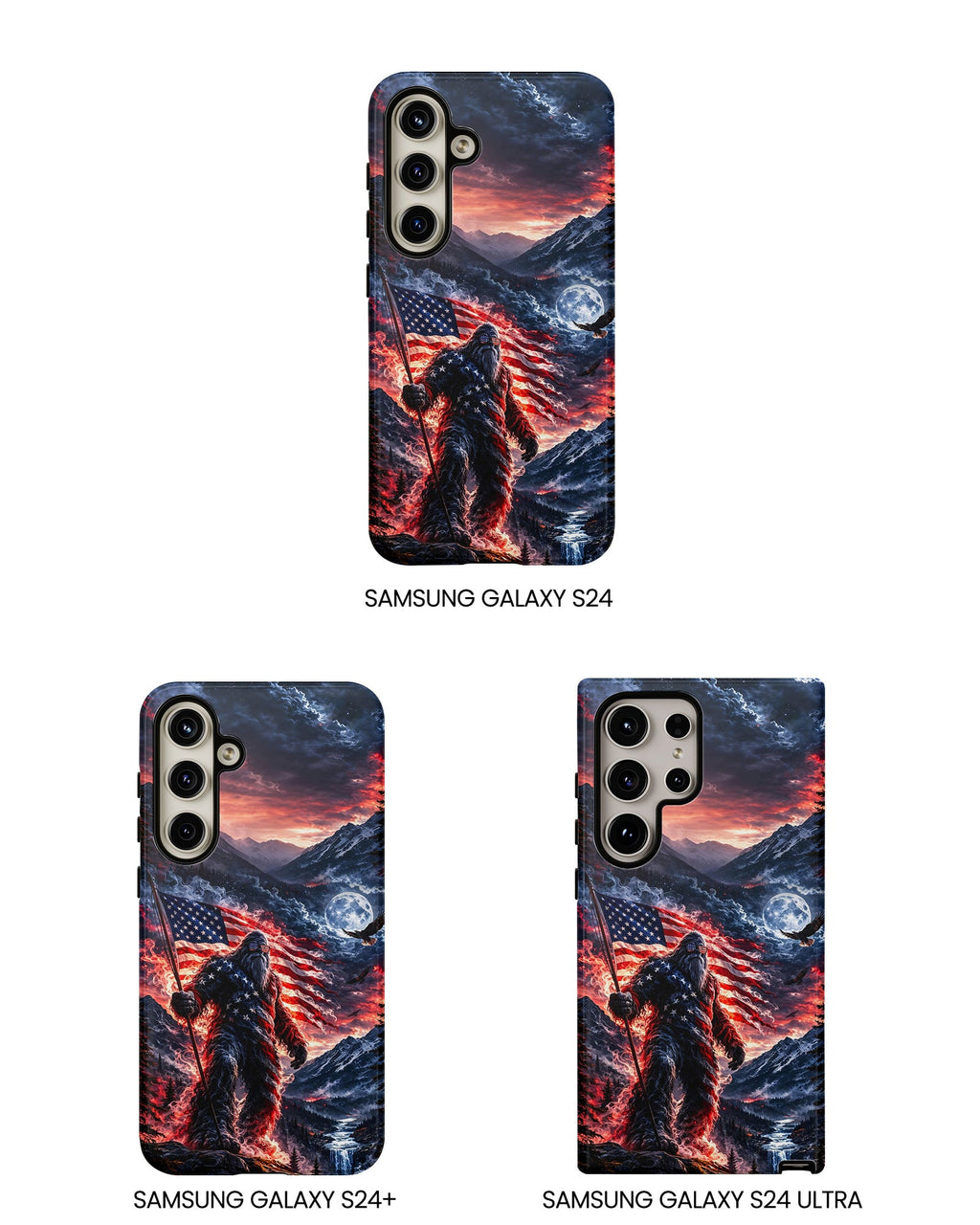 BIGFOOT WITH FLAG  PHONE CASE - TLHG0405266