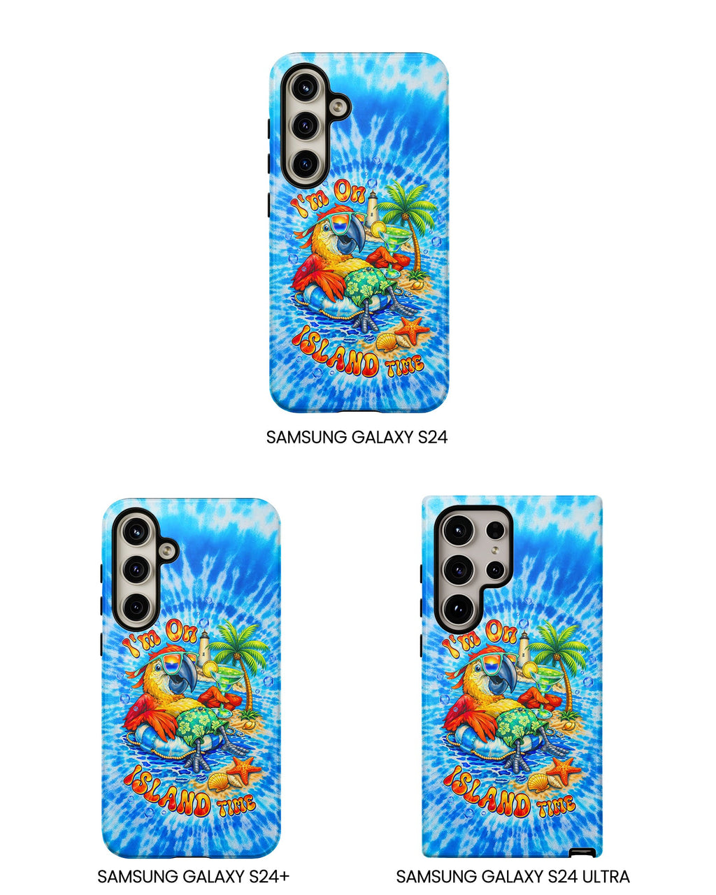 I'M ON ISLAND TIME PARROT SWIRL PHONE CASE   - TLTW1304262