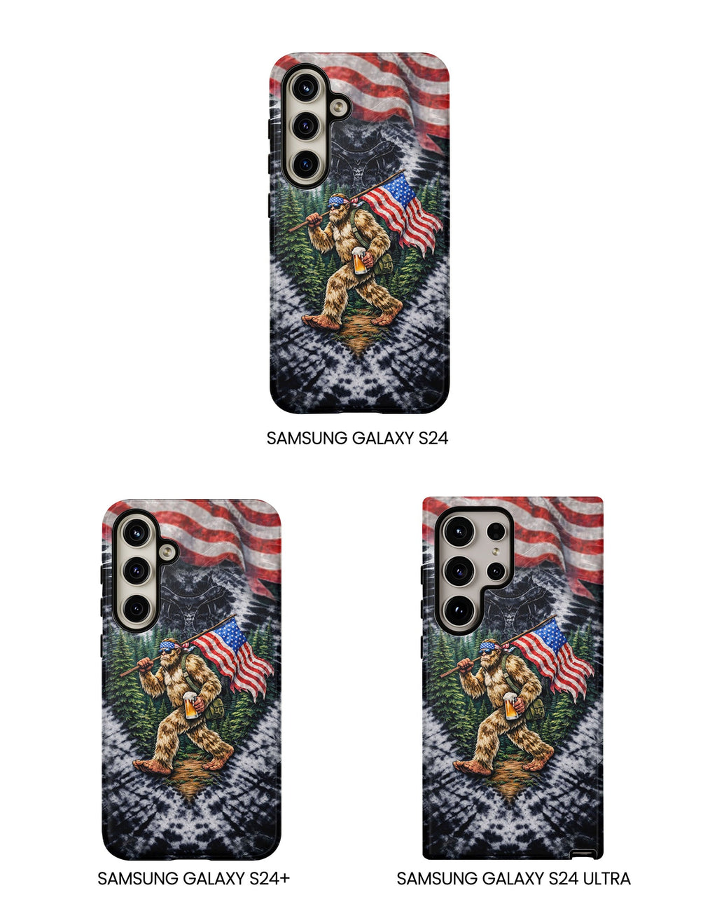 BIGFOOT WITH FLAG V SWIRL PHONE CASE  - TLTW0405263