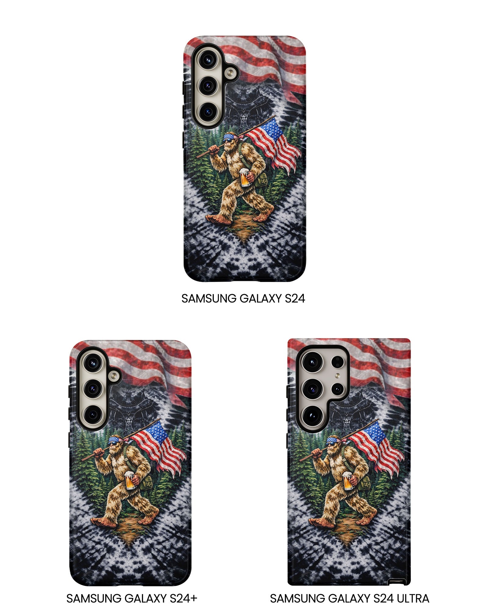 BIGFOOT WITH FLAG V SWIRL PHONE CASE  - TLTW0405263