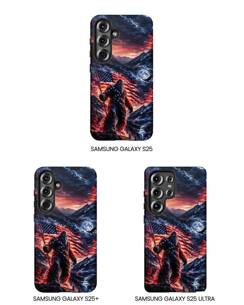 BIGFOOT WITH FLAG  PHONE CASE - TLHG0405266