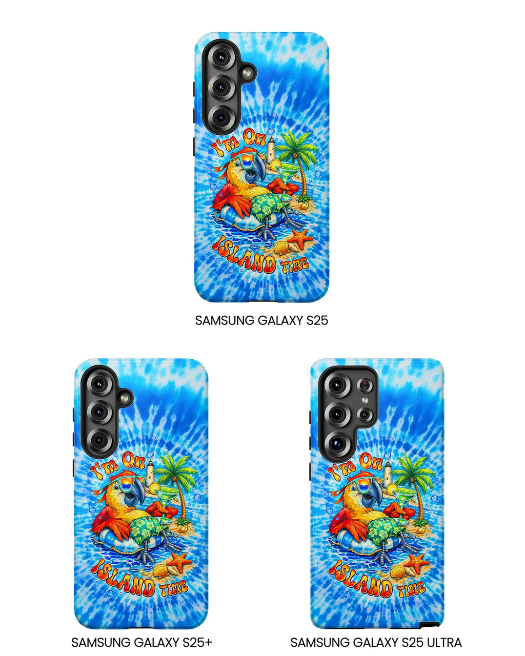 I'M ON ISLAND TIME PARROT SWIRL PHONE CASE   - TLTW1304262