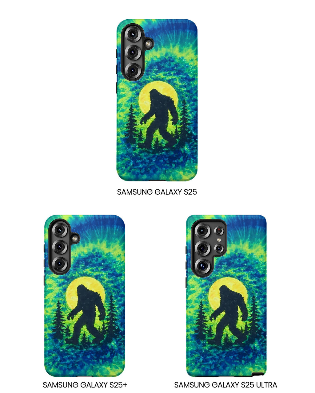 BIGFOOT IN THE FOREST GREEN BLUE SWIRL  PHONE CASE  - TLNO0505262
