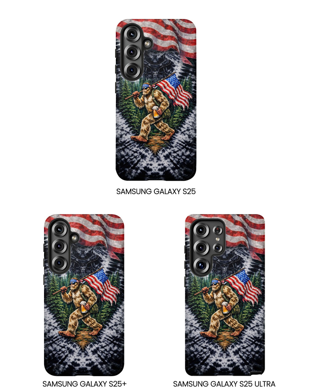 BIGFOOT WITH FLAG V SWIRL PHONE CASE  - TLTW0405263