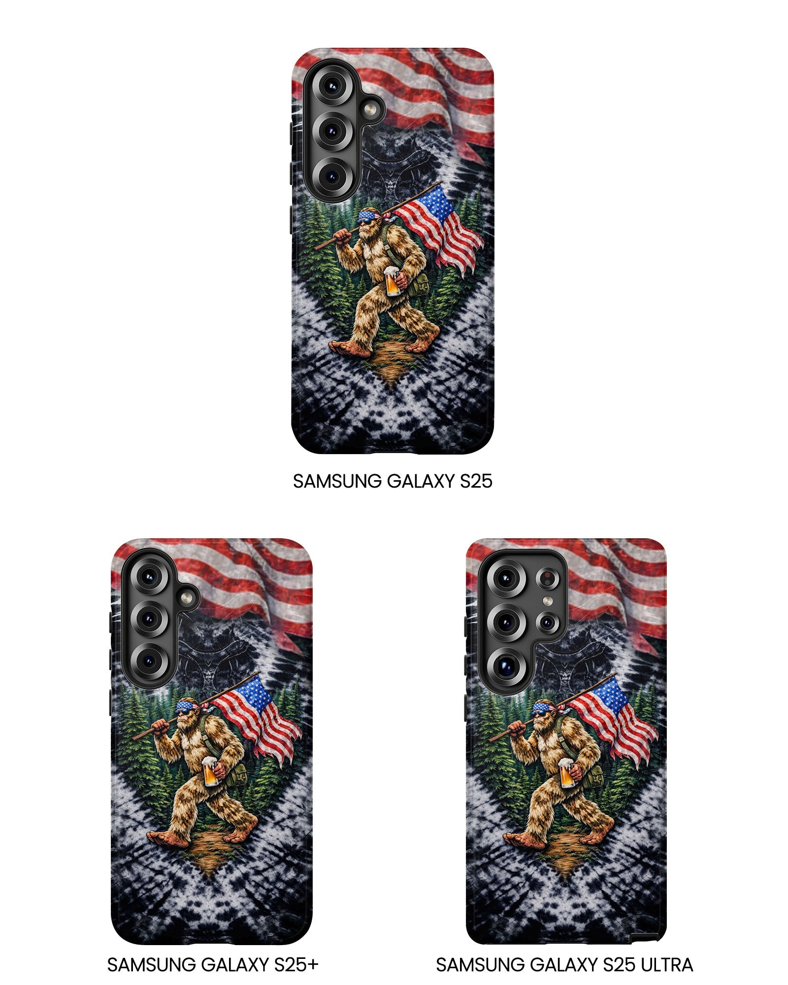 BIGFOOT WITH FLAG V SWIRL PHONE CASE  - TLTW0405263
