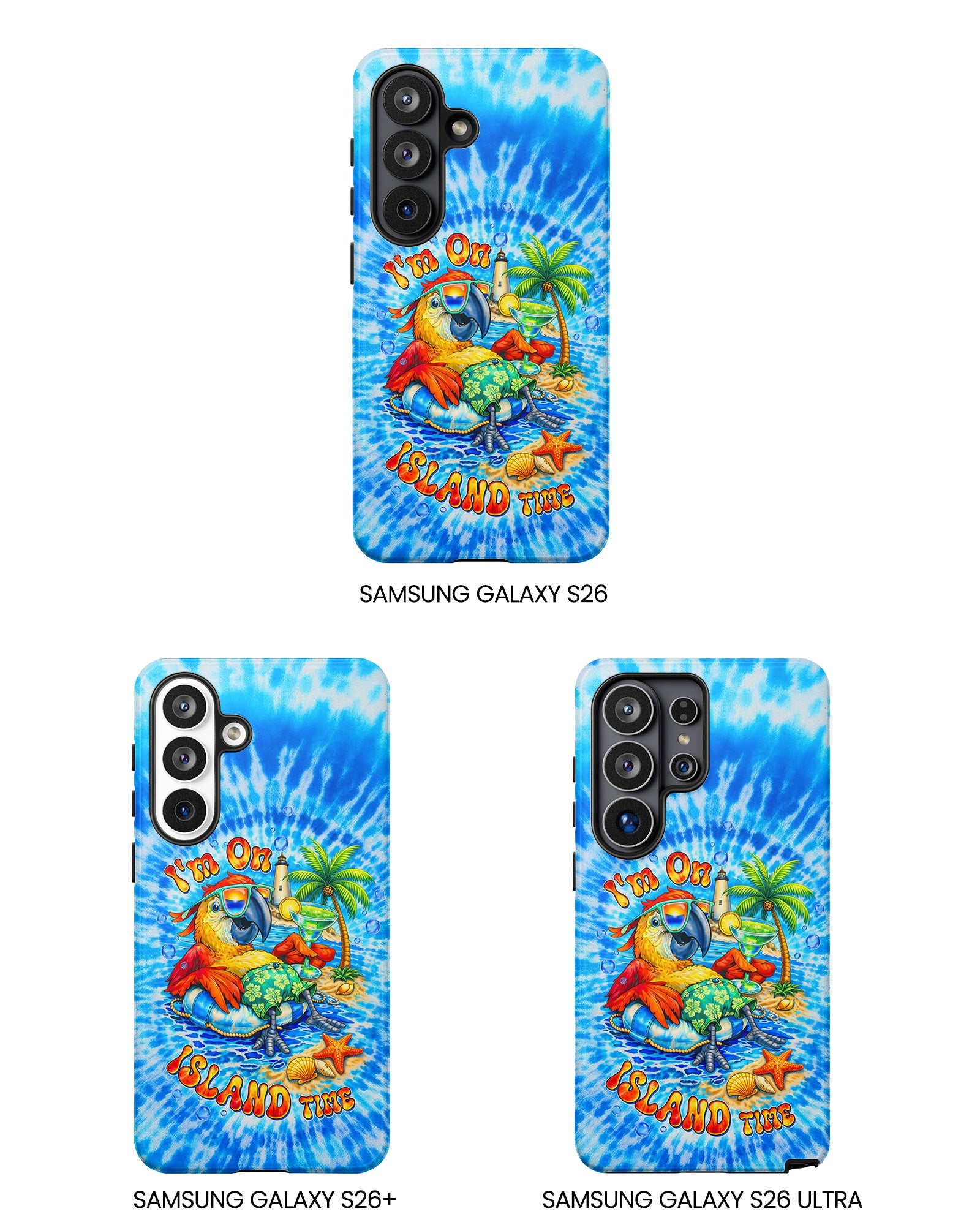 I'M ON ISLAND TIME PARROT SWIRL PHONE CASE   - TLTW1304262