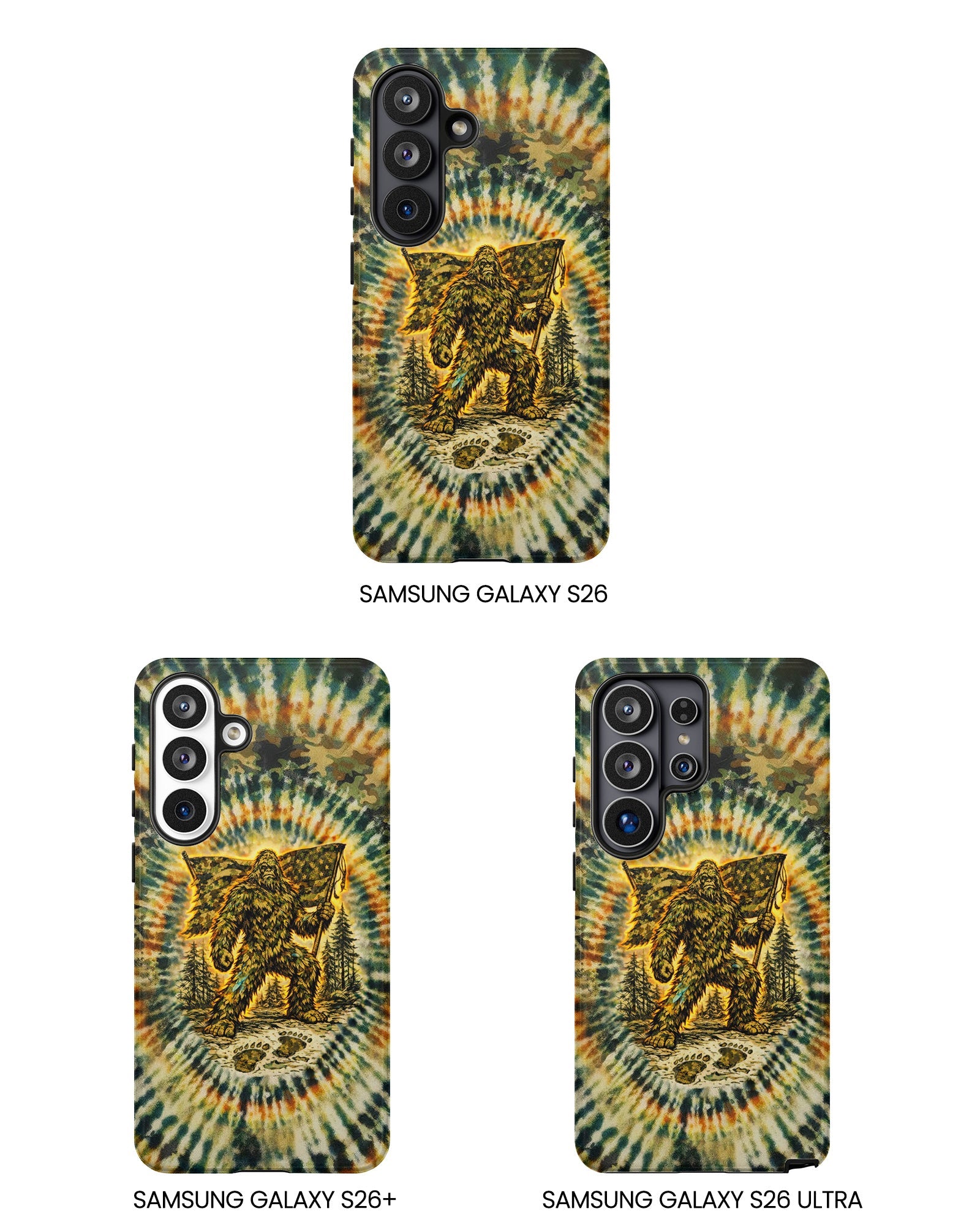 BIGFOOT WITH FLAG CAMOUFLAGE  PHONE CASE  - TLTW0705262