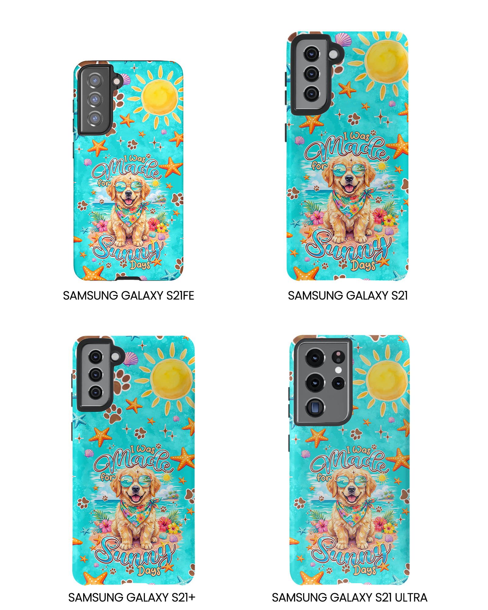 I WAS MADE FOR SUNNY DAYS GOLDEN RETRIEVER DOG PHONE CASE - TYPQ0206261