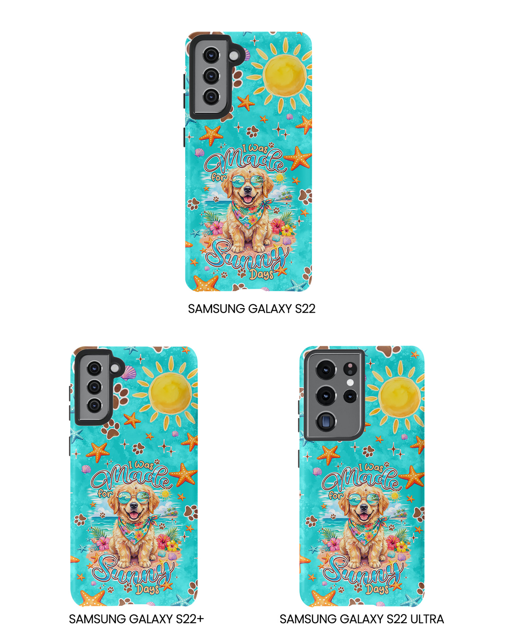 I WAS MADE FOR SUNNY DAYS GOLDEN RETRIEVER DOG PHONE CASE - TYPQ0206261