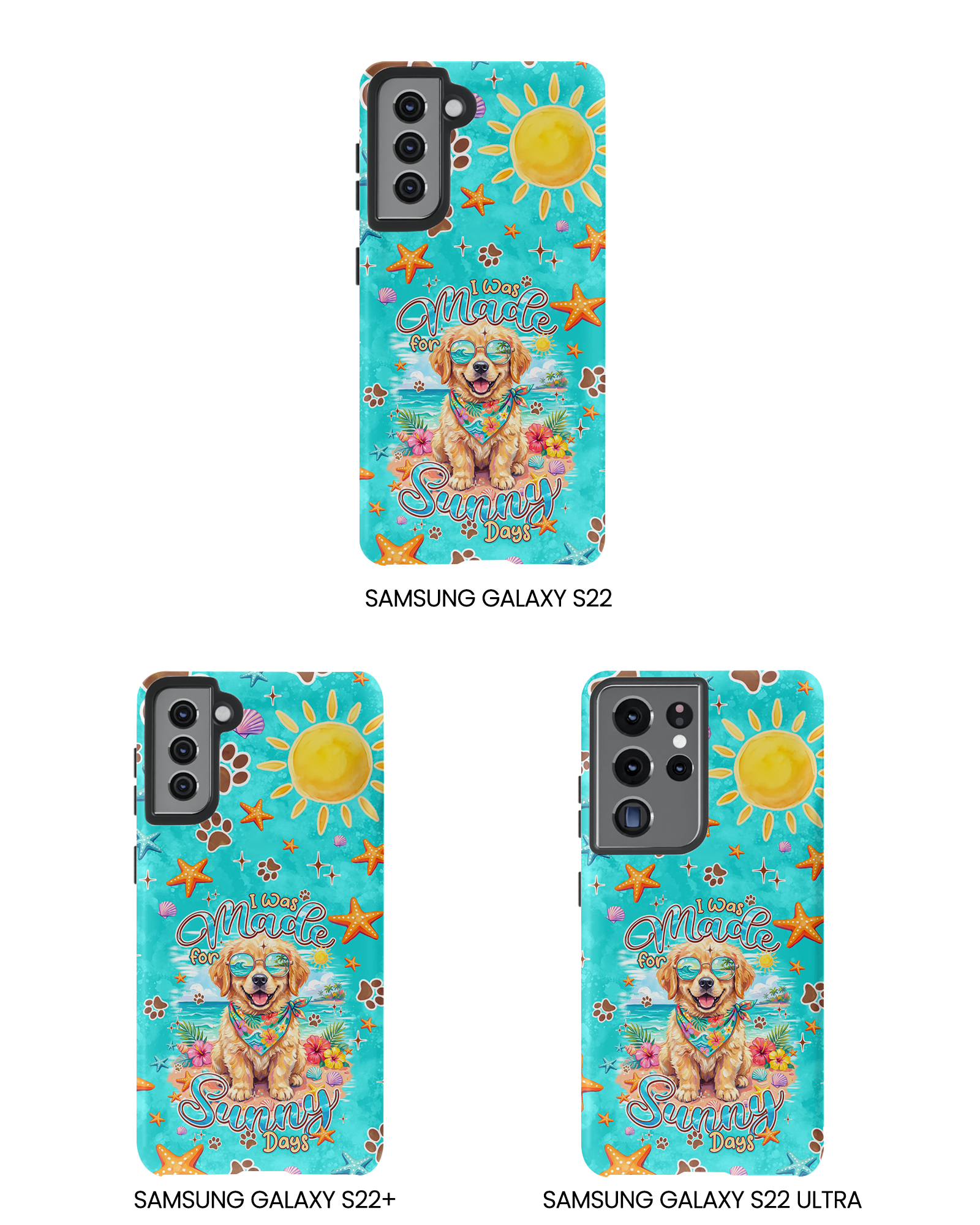 I WAS MADE FOR SUNNY DAYS GOLDEN RETRIEVER DOG PHONE CASE - TYPQ0206261