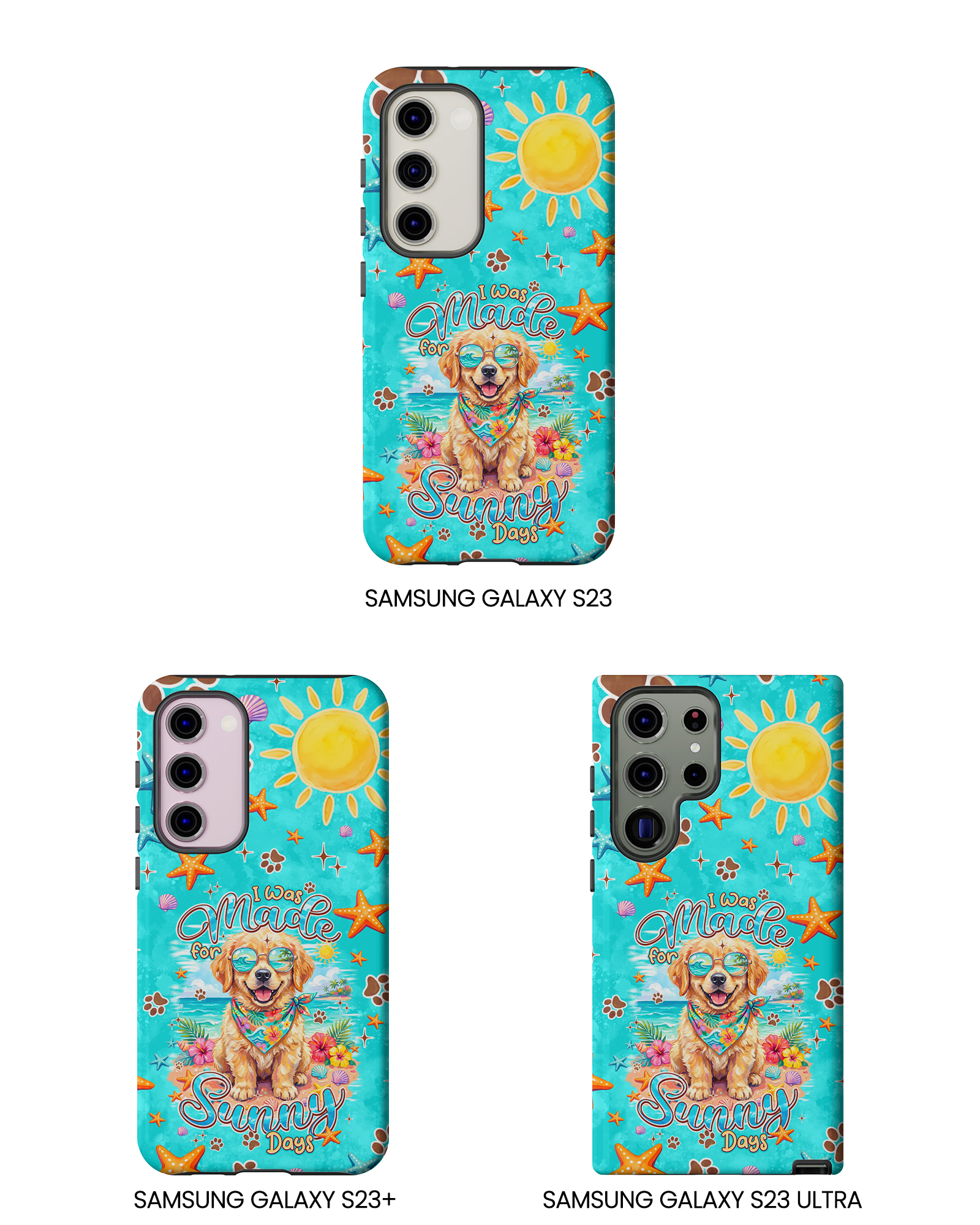 I WAS MADE FOR SUNNY DAYS GOLDEN RETRIEVER DOG PHONE CASE - TYPQ0206261