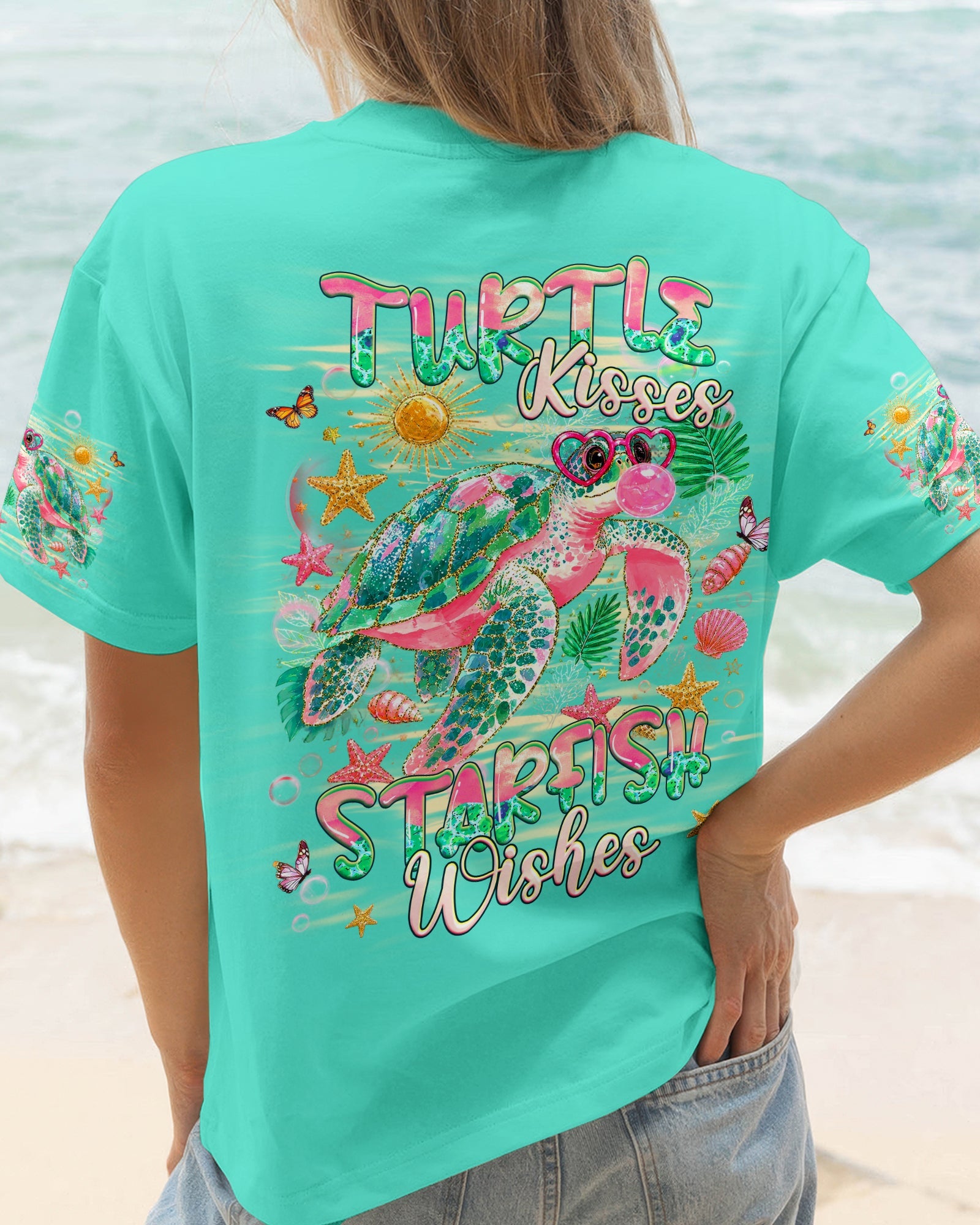 TURTLE KISSES STARFISH WISHES  ALL OVER PRINT - TLHG1007262