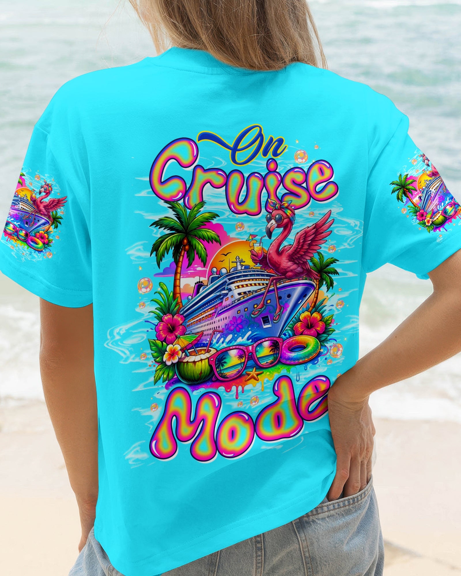 ON CRUISE MODE FLAMINGO ALL OVER PRINT - TLTW1607262