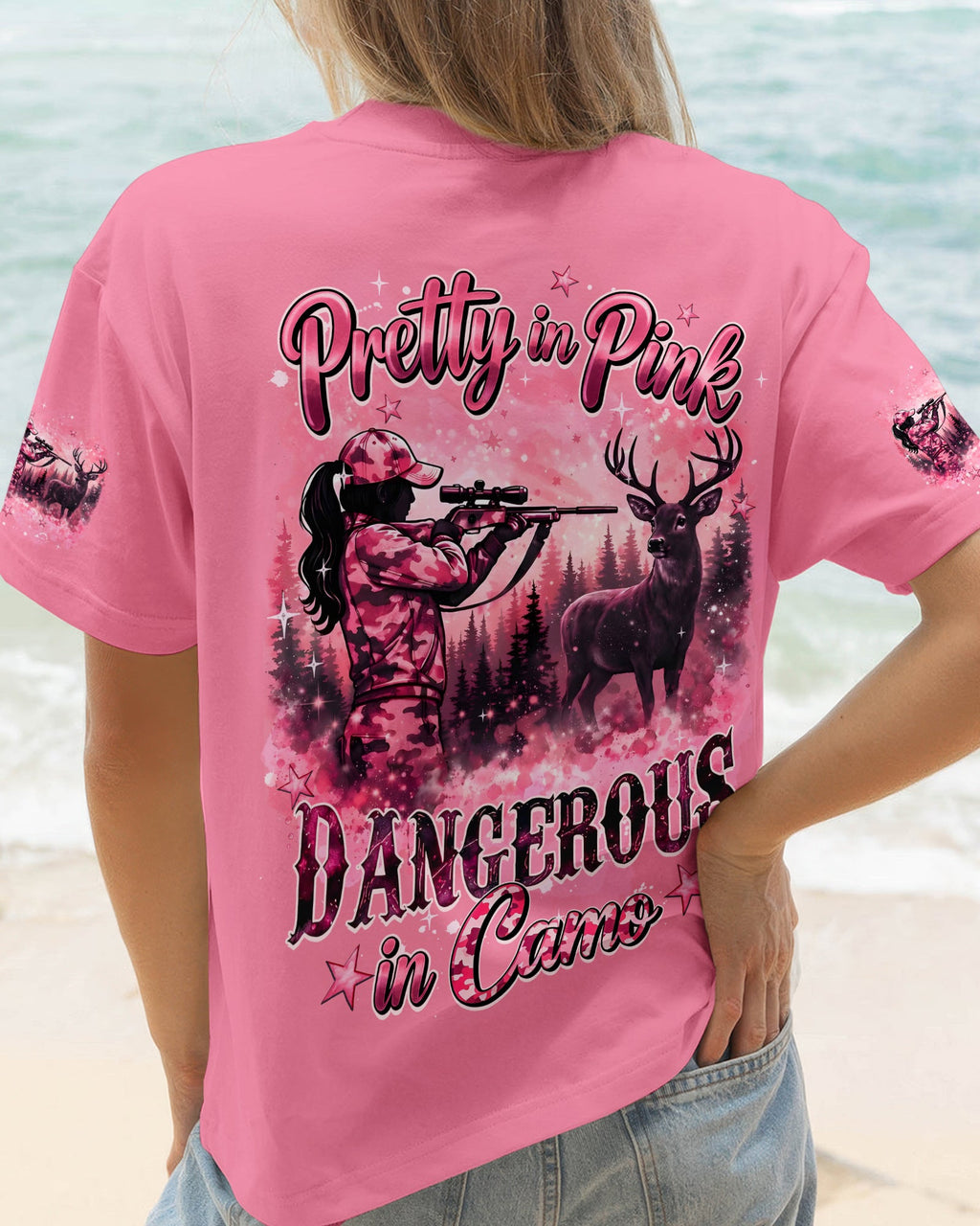 PRETTY IN PINK DANGEROUS IN CAMO ALL OVER PRINT - TYQY2505261