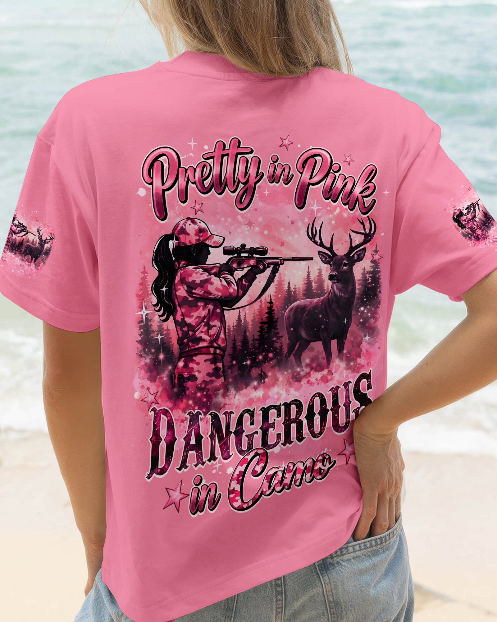 PRETTY IN PINK DANGEROUS IN CAMO ALL OVER PRINT - TYQY2505261