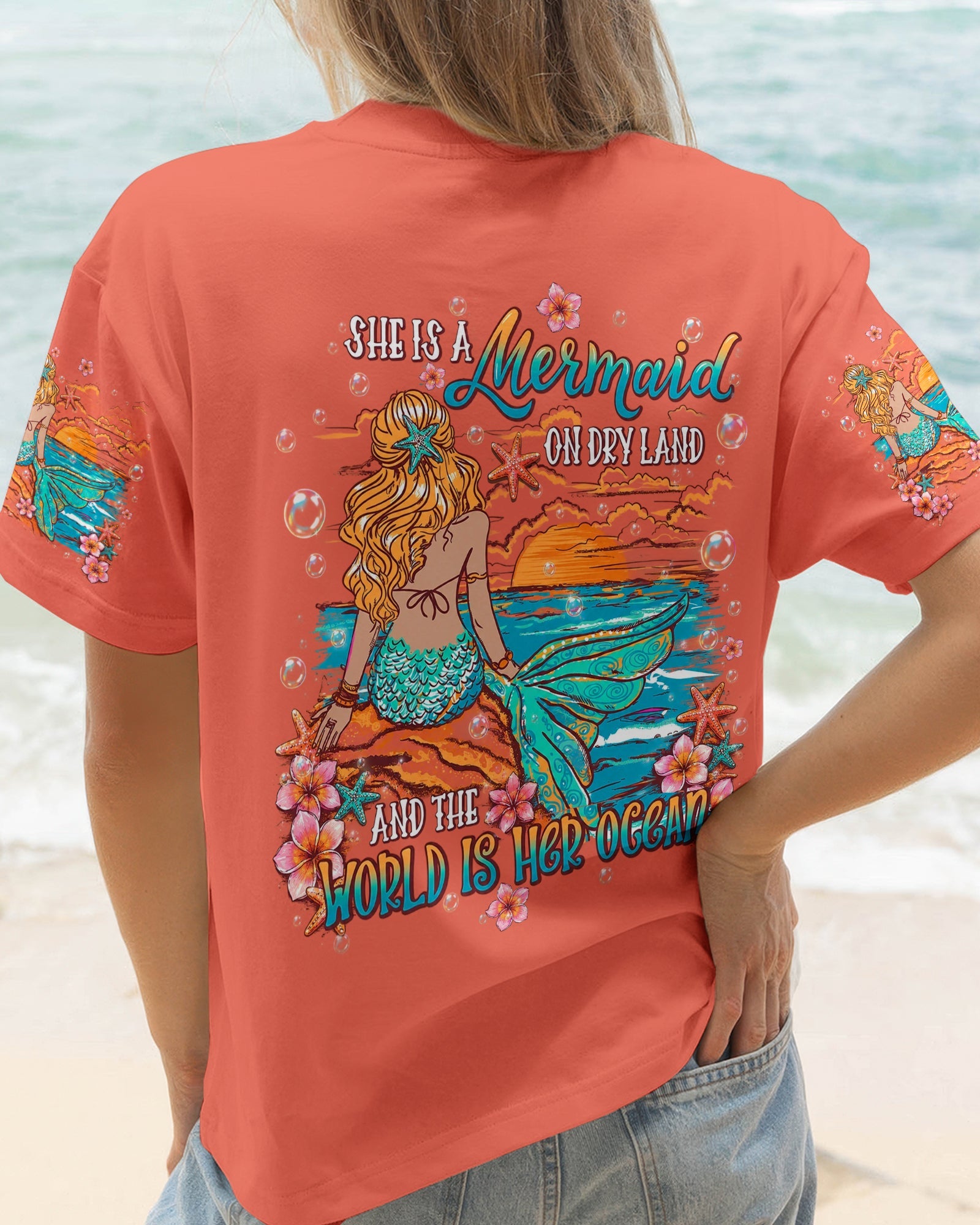 SHE IS A MERMAID ALL OVER PRINT  - TLHN2905262