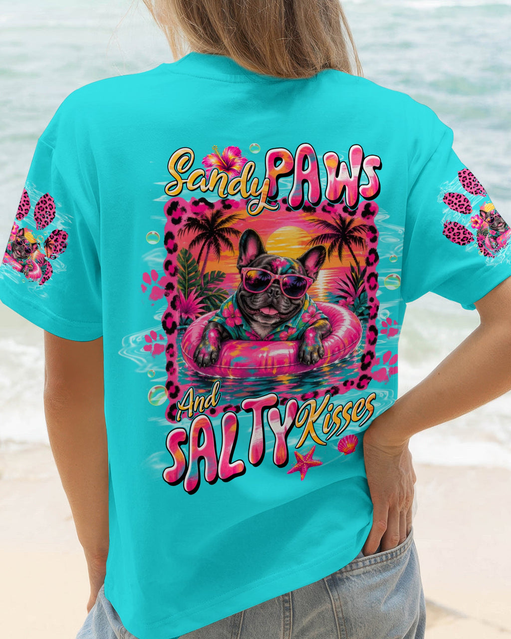 SANDY PAWS & SALTY KISES FRENCH BULLDOG ALL OVER PRINT - TLTW0605263