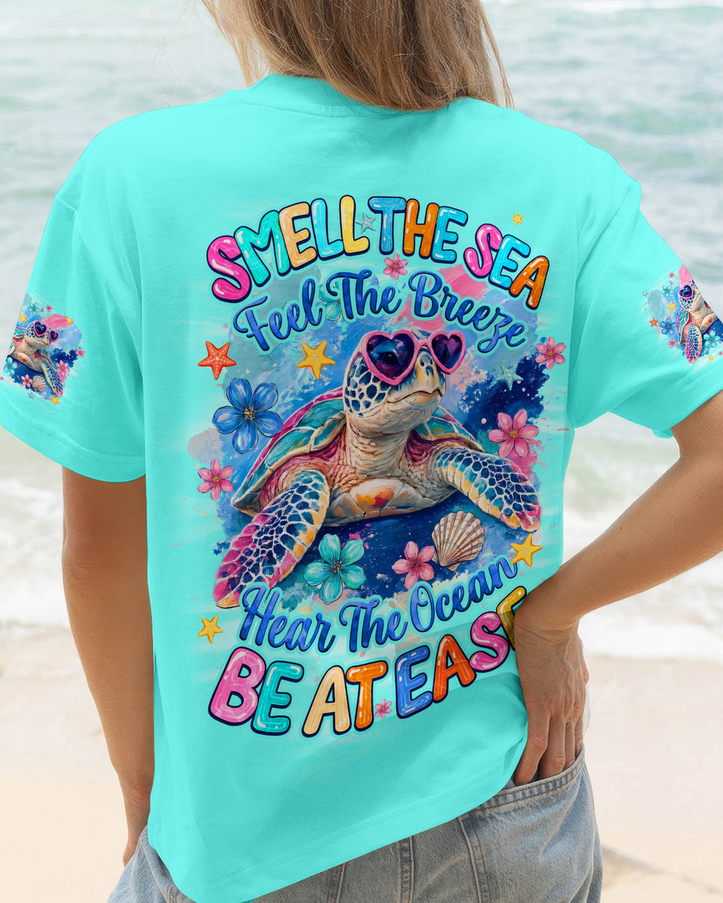SMELL THE SEA TURTLE ALL OVER PRINT - TYQY1806262