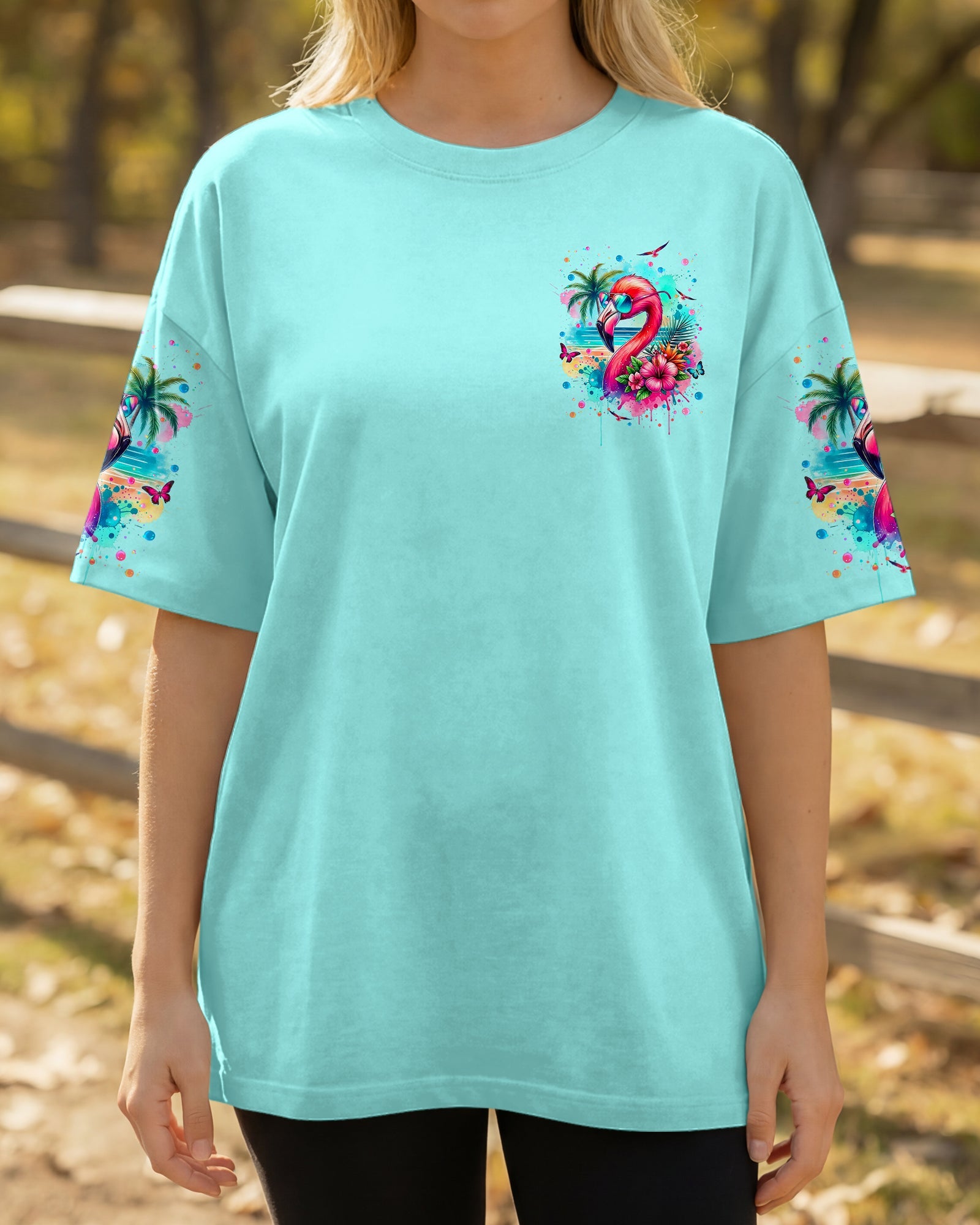 RESTING BEACH FACE FLAMINGO ALL OVER PRINT - TYLN0904262