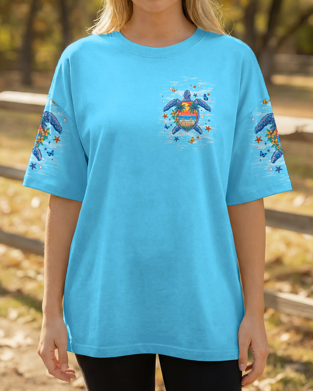 SALTWATER HEALS EVERYTHING TURTLE ALL OVER PRINT   - TLNT0406263