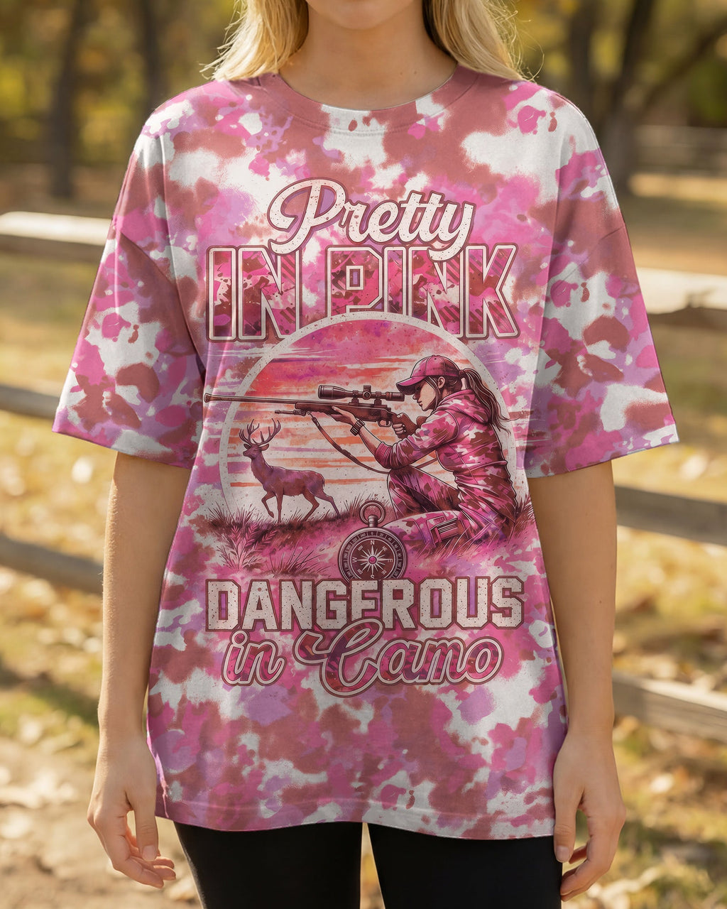 PRETTY IN PINK DANGEROUS IN CAMO ALL OVER PRINT - RI0907261
