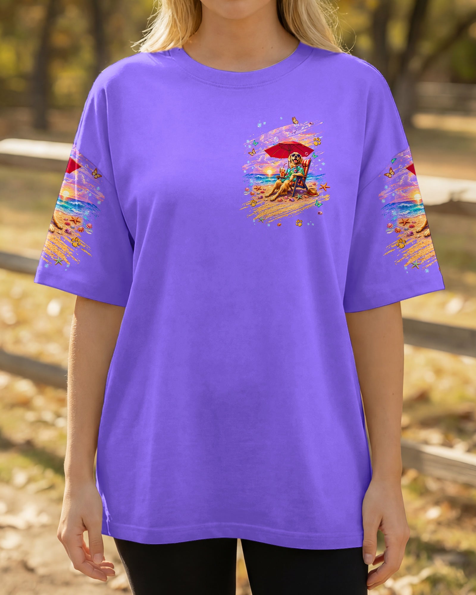 WATCH ME SIP GOLDEN RETRIEVER  DOG ALL OVER PRINT  - TLNT2605263