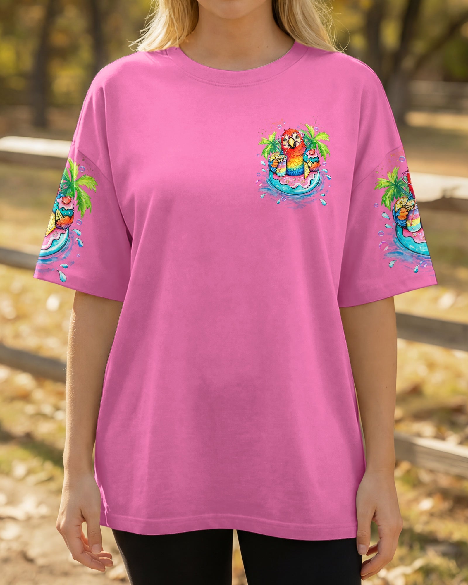 DON'T WORRY BEACH HAPPY PARROT ALL OVER PRINT - TLTW1504261