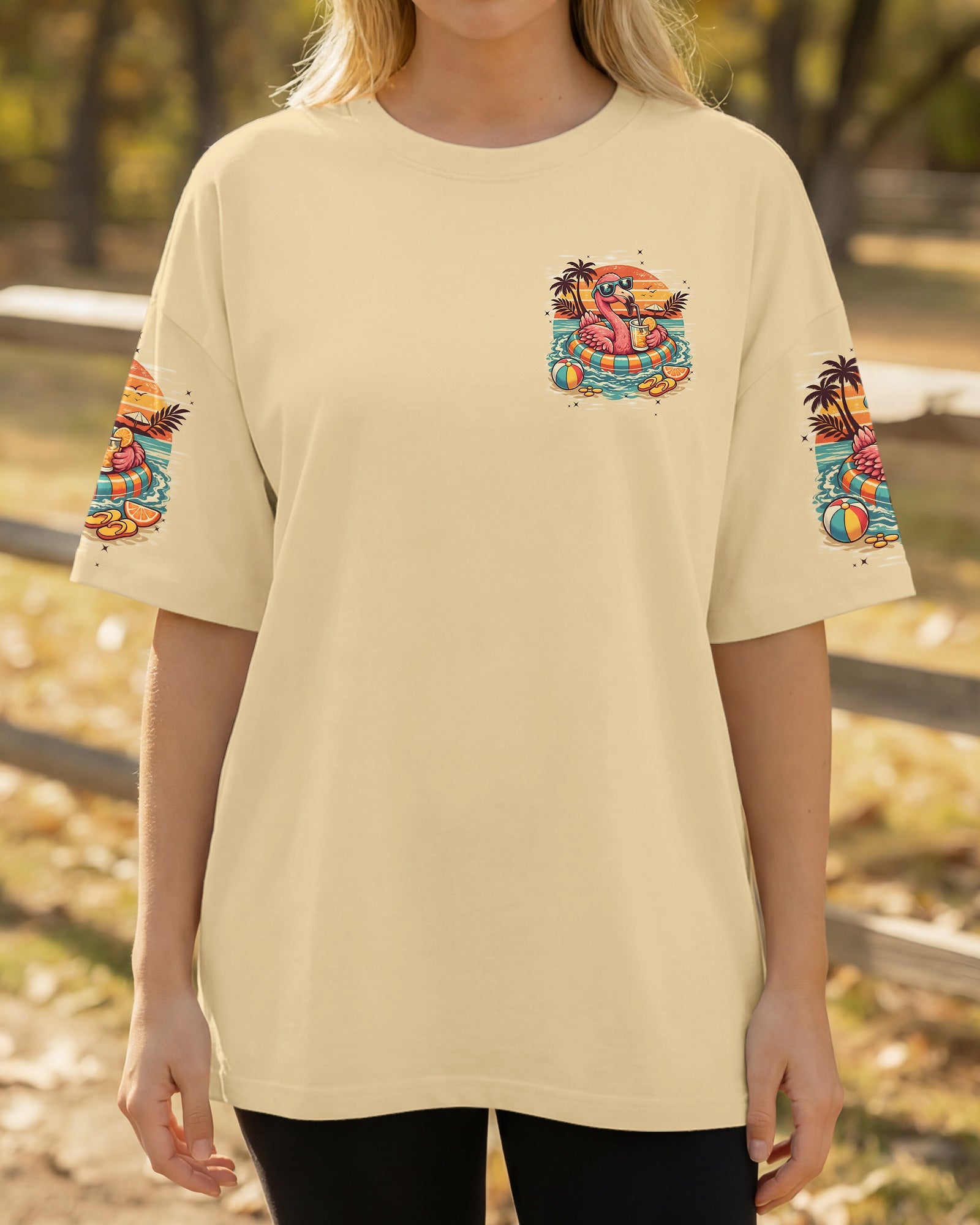 SMELL THE SEA FEEL THE BREEZE FLAMINGO ALL OVER PRINT - TYPQ1404262