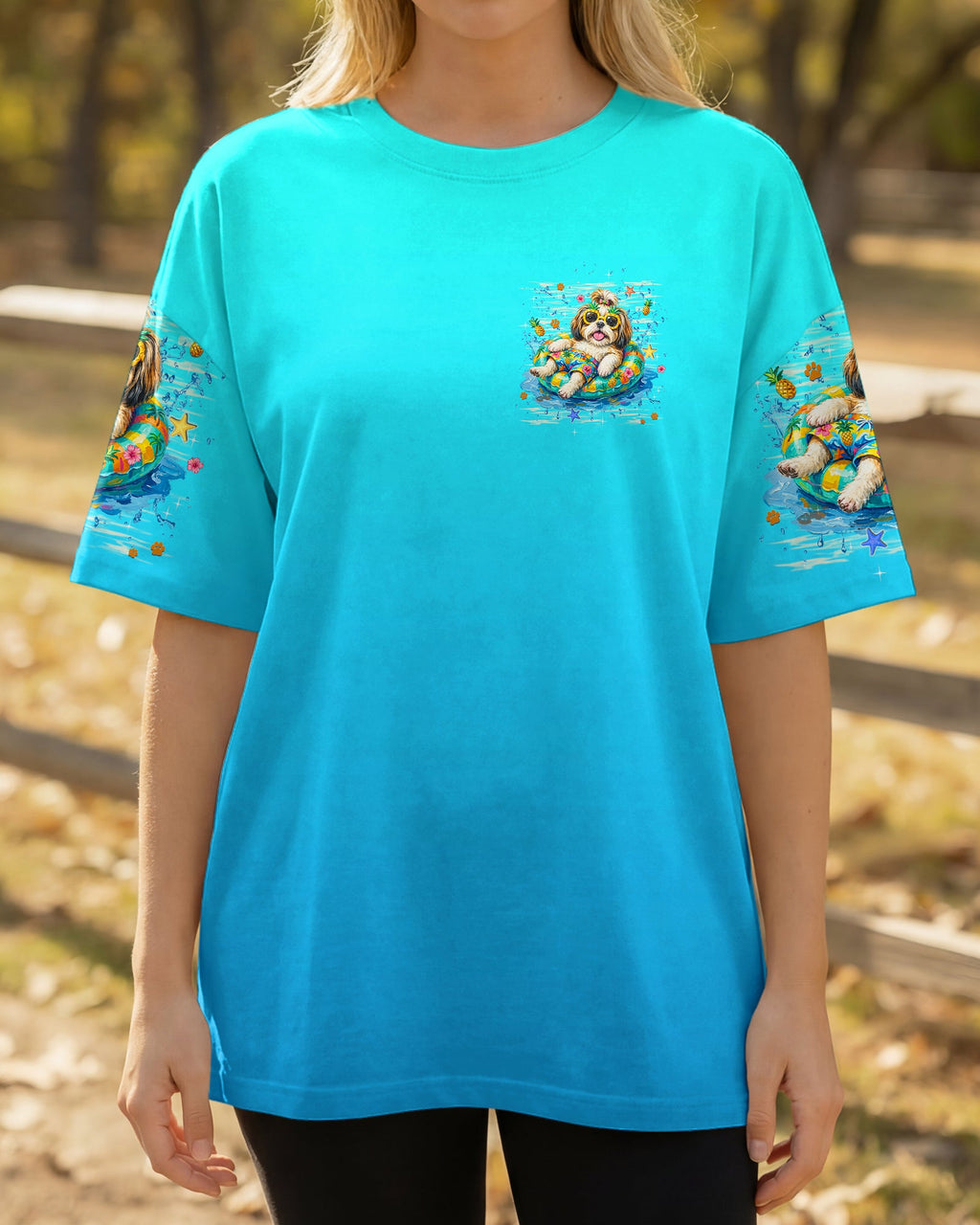 SMELL THE SEA FEEL THE BREEZE SHIH TZU DOG ALL OVER PRINT - TLHN0506263