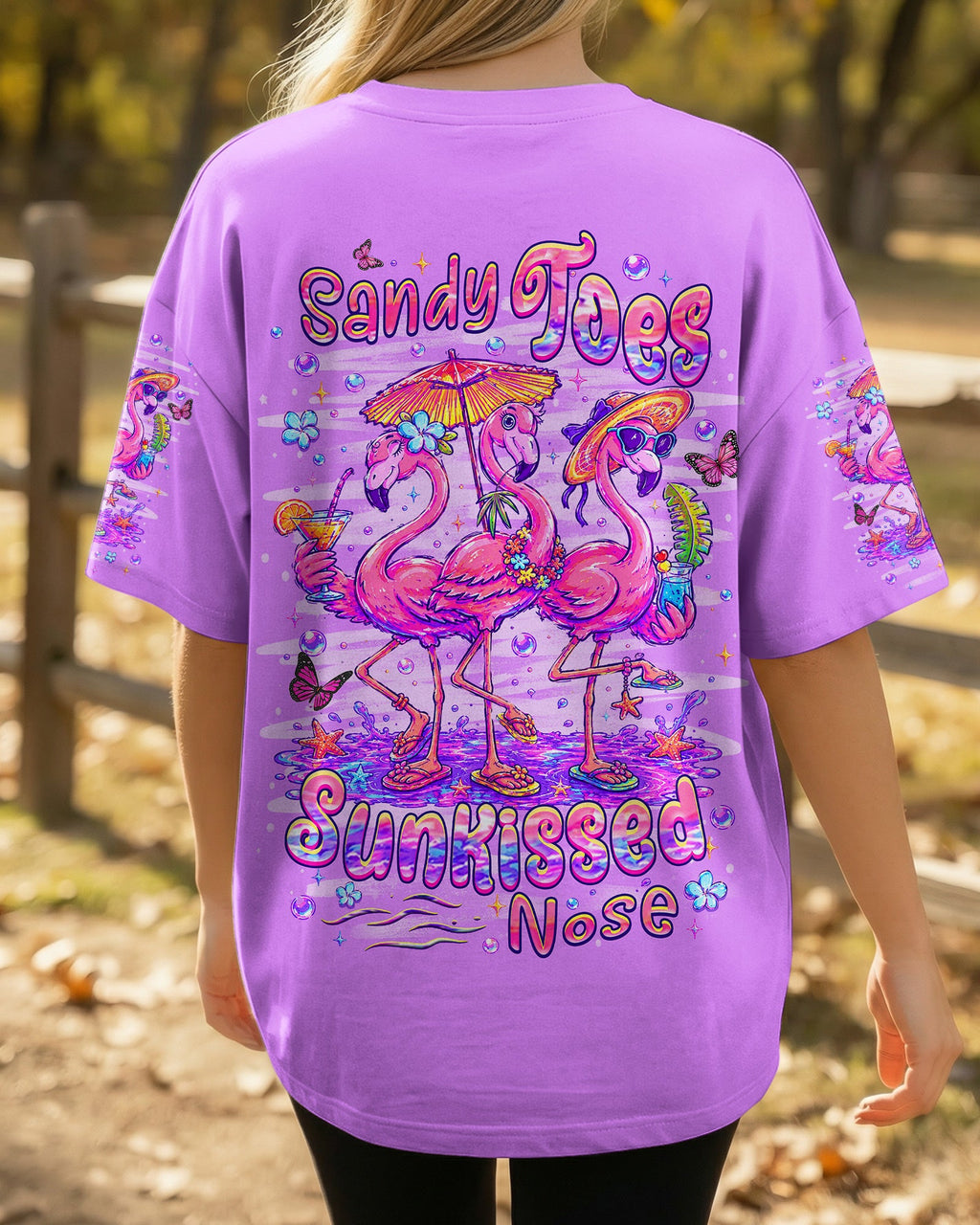 SANDY TOES SUNKISSED NOSE FLAMINGO ALL OVER PRINT -  TLHN2206265
