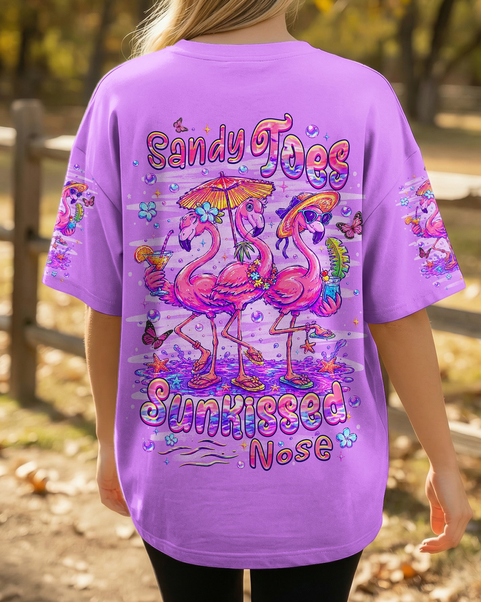 SANDY TOES SUNKISSED NOSE FLAMINGO ALL OVER PRINT -  TLHN2206265
