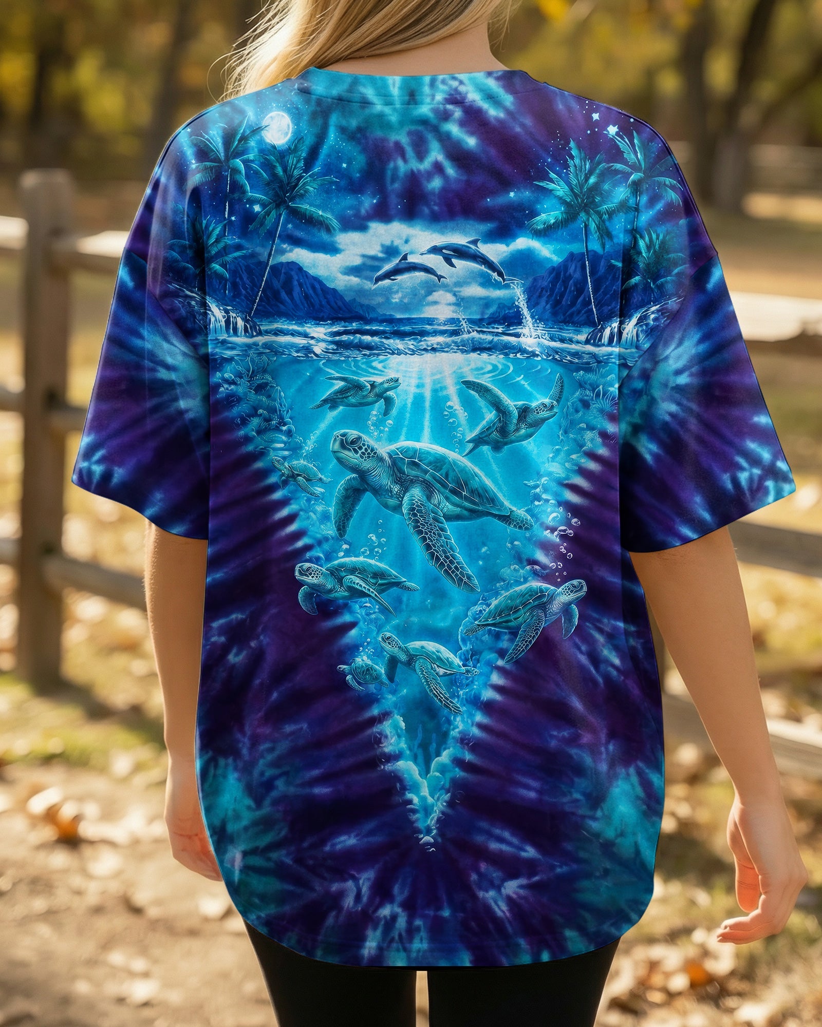 TURTLE MOONLIT PARADISE ALL OVER PRINT - RI0506263