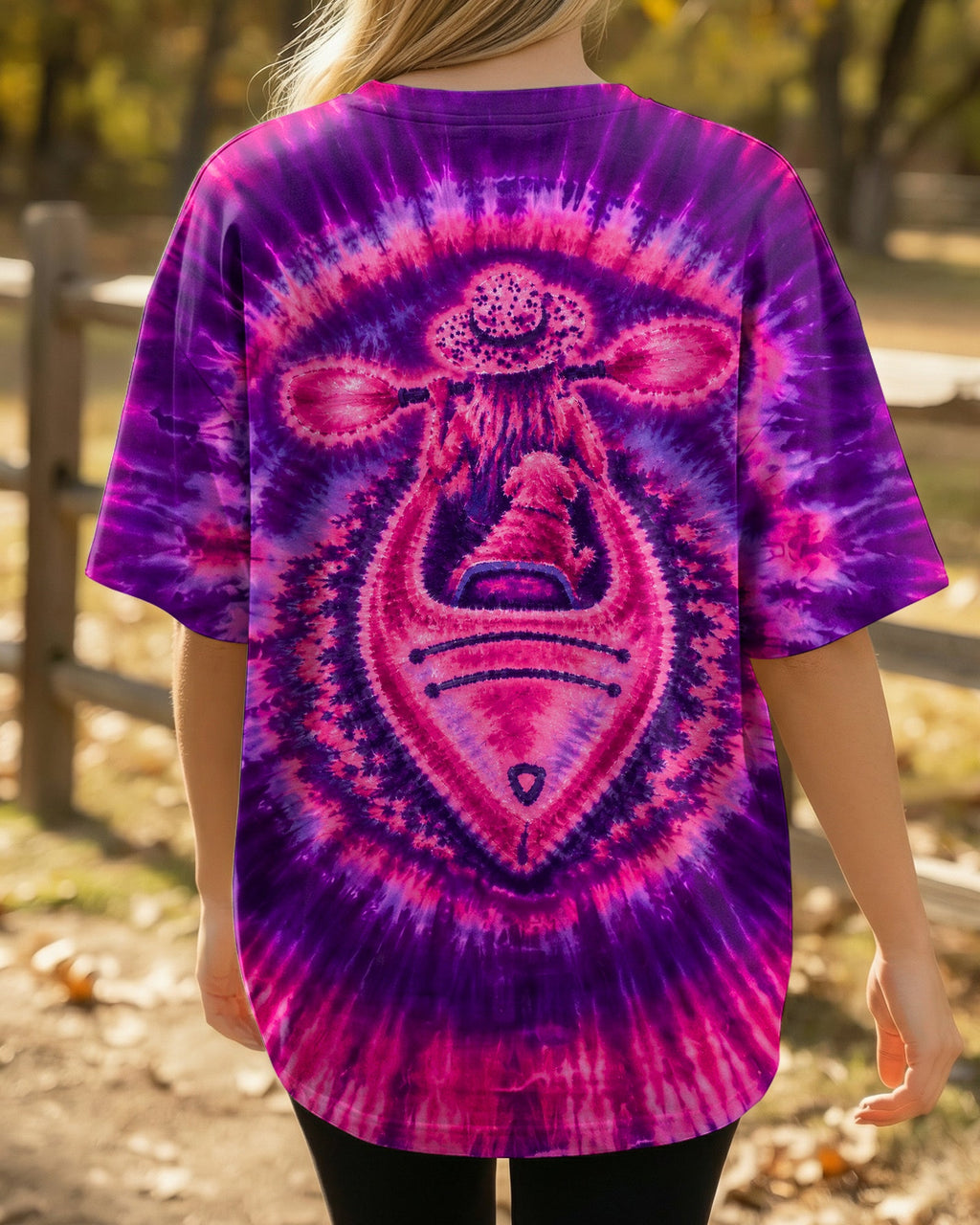 KAYAK GIRL WITH DOG BURST ALL OVER PRINT - TLNO0207265