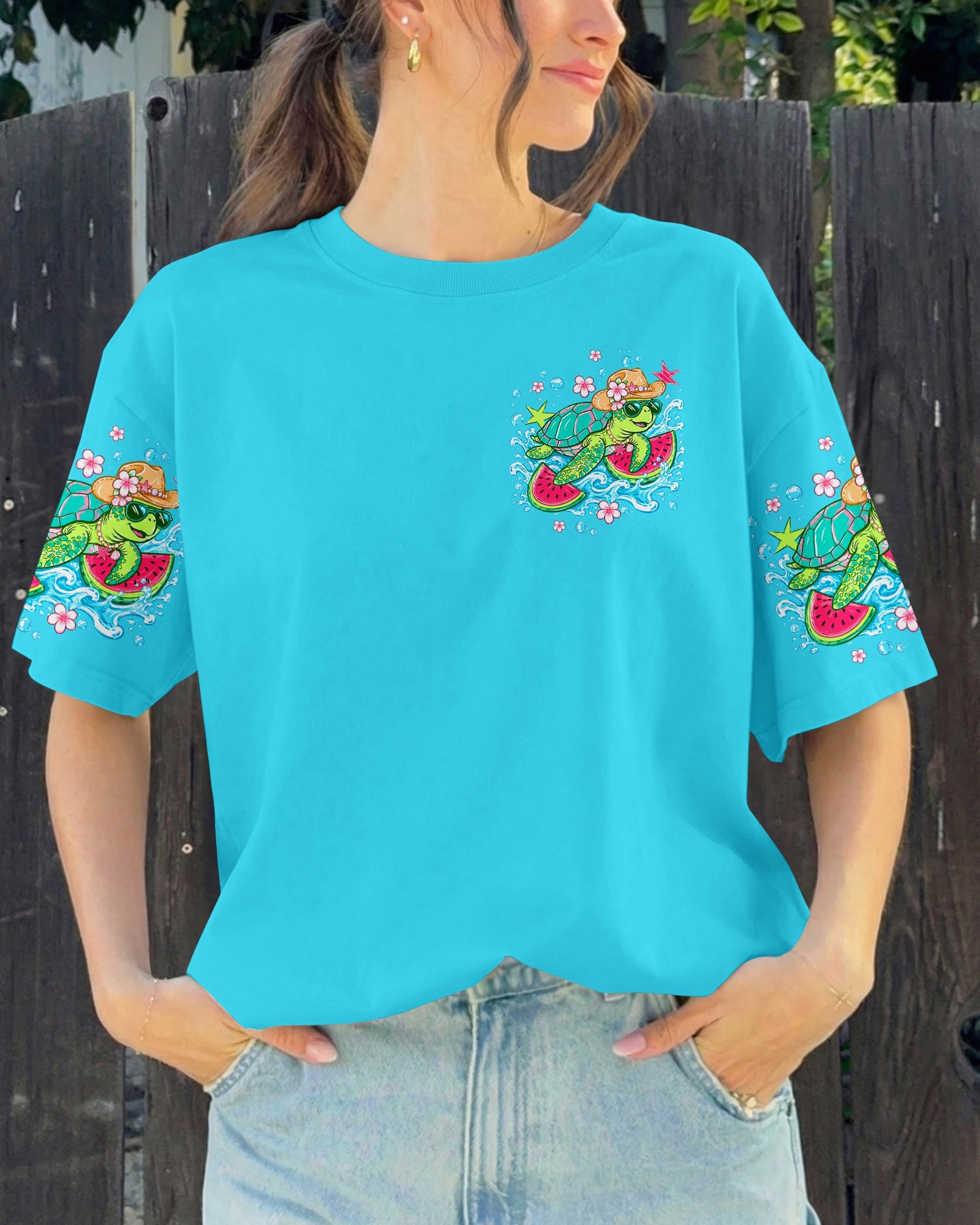 DO THE WATERMELON CRAWL TURTLE ALL OVER PRINT - TLTW1306261