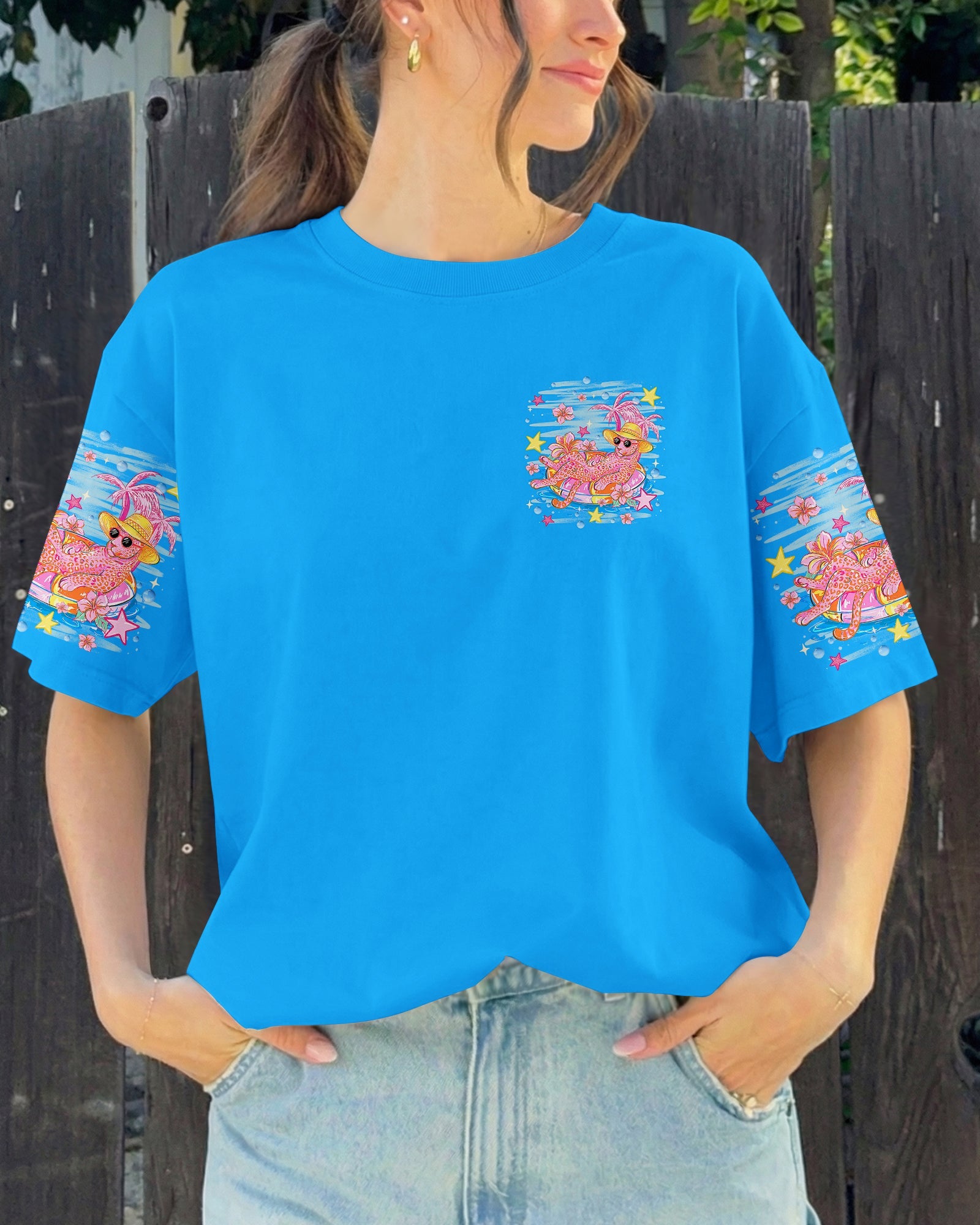 HOTTER THAN A HOOCHIE COOCHIE LEOPARD ALL OVER PRINT  - TLHN2406262