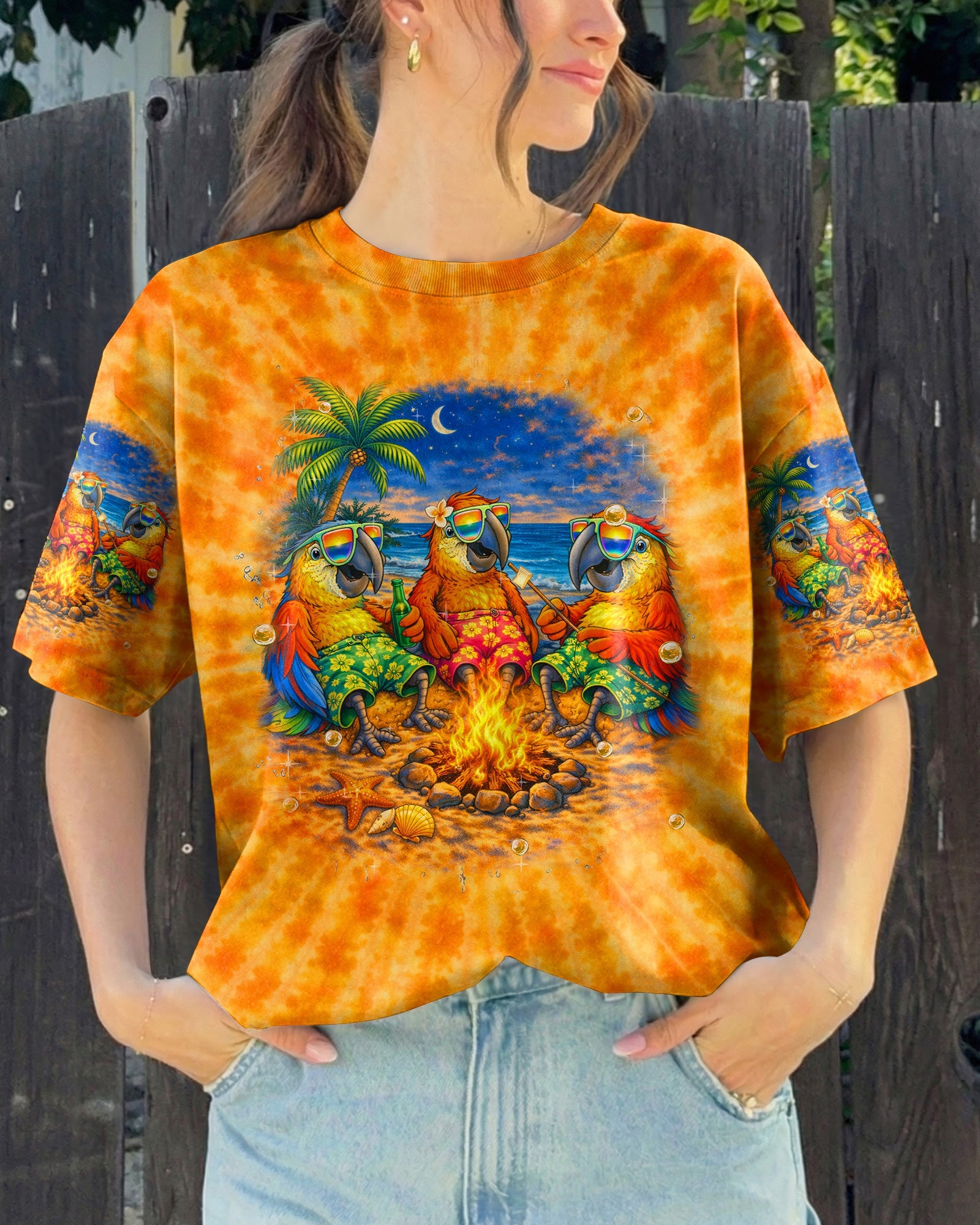 GOOD TIMES CRAZY FRIEND PARROT ALL OVER PRINT - TLHN0604262