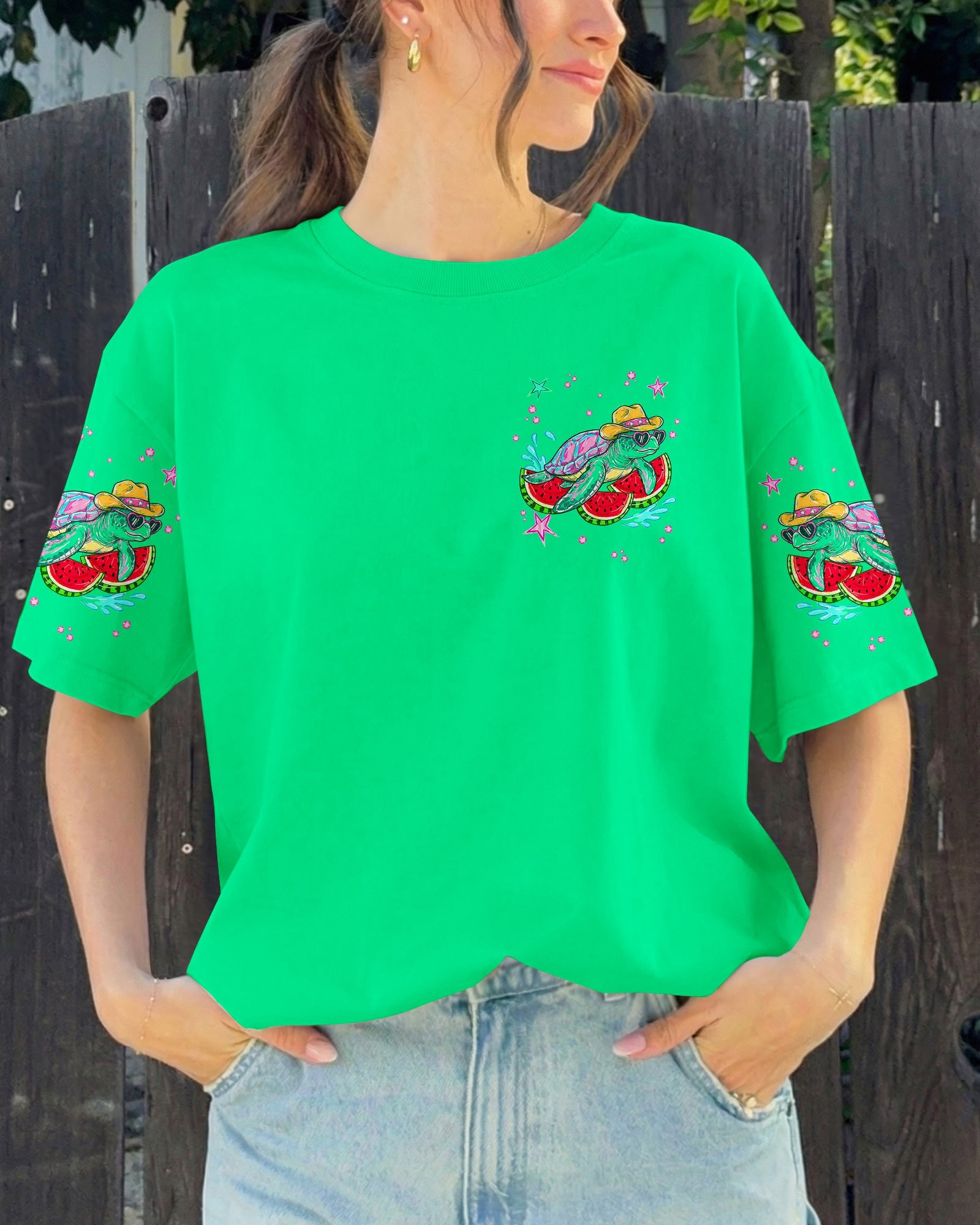 DO THE WATERMELON CRAWL TURTLE ALL OVER PRINT - TLNT2905263