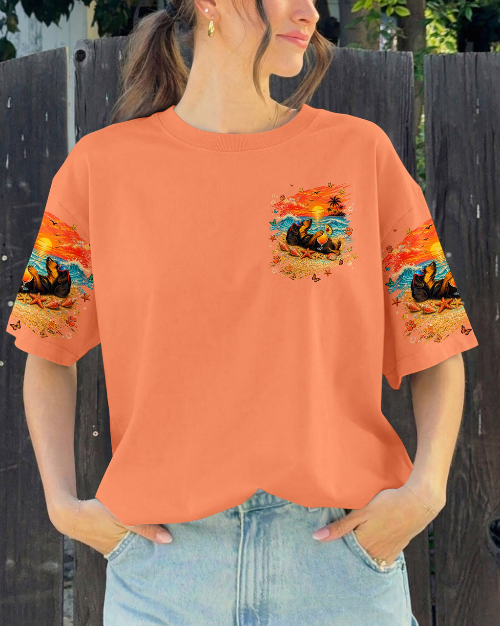 WATCH ME SIP DACHSHUND DOG ALL OVER PRINT  - TLNT2005263