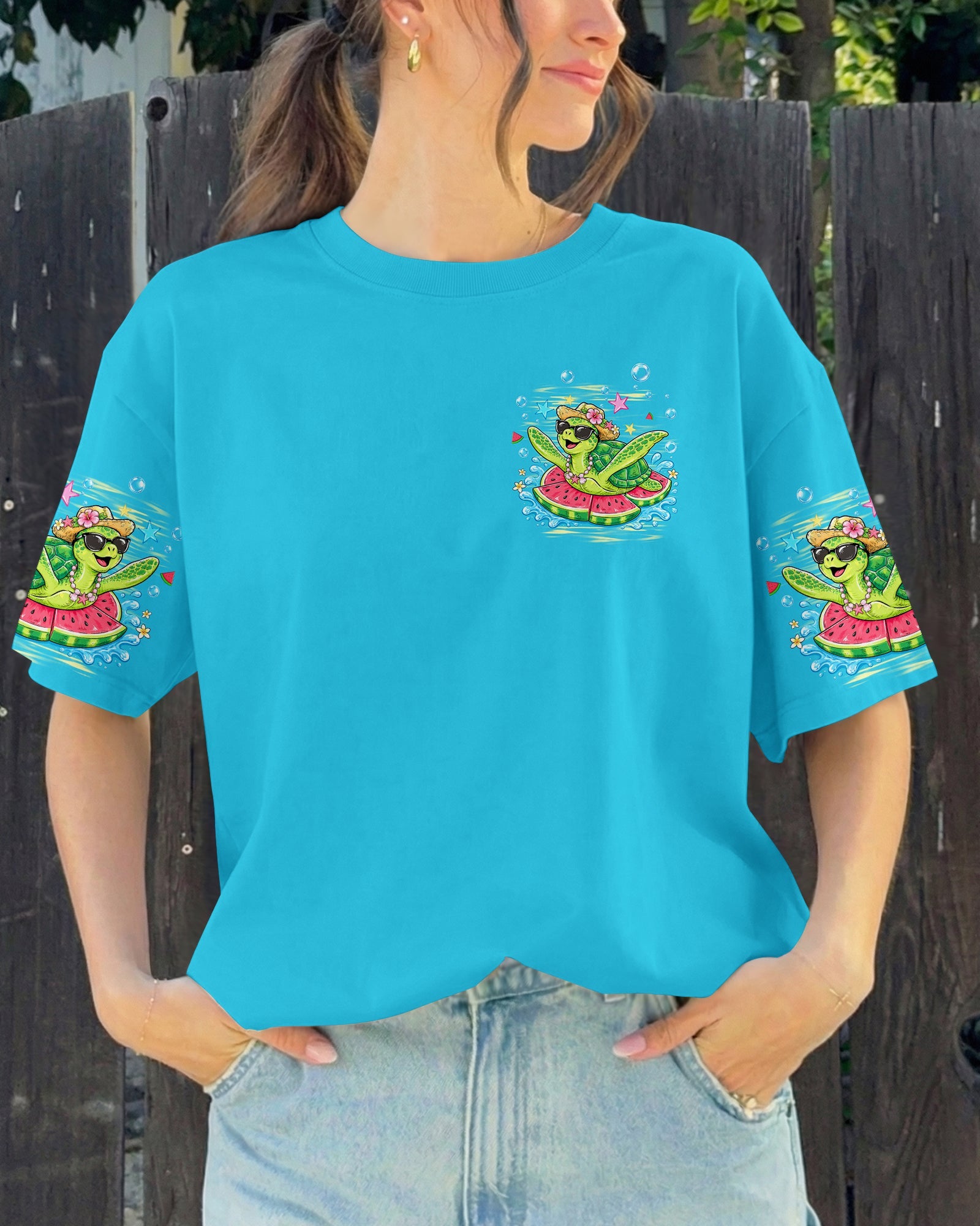 DO THE WATERMELON CRAWL TURTLE ALL OVER PRINT - TLHG1106263