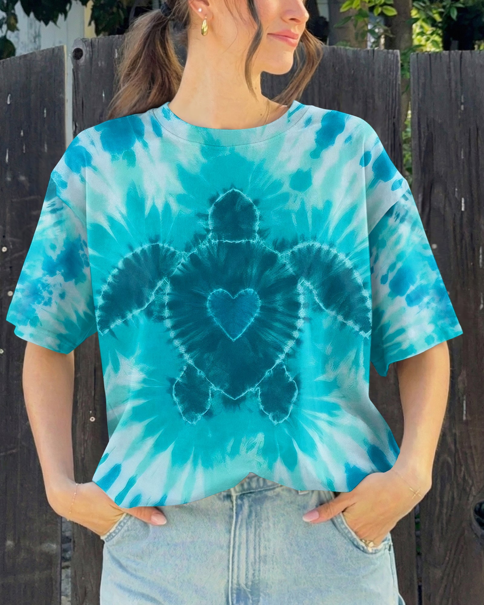 HEART OF THE OCEAN TURTLE ALL OVER PRINT - TYLN1105263