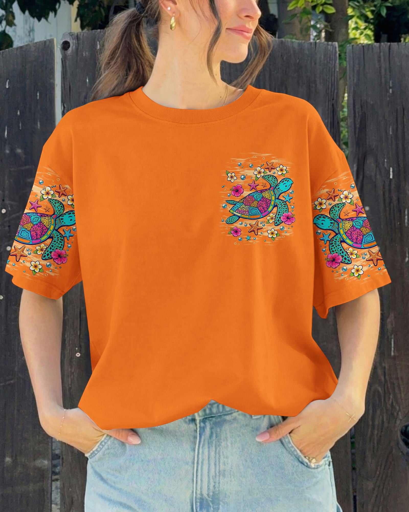 SALTWATER HEALS EVERYTHING TURTLE ALL OVER PRINT   - TLNT1306263