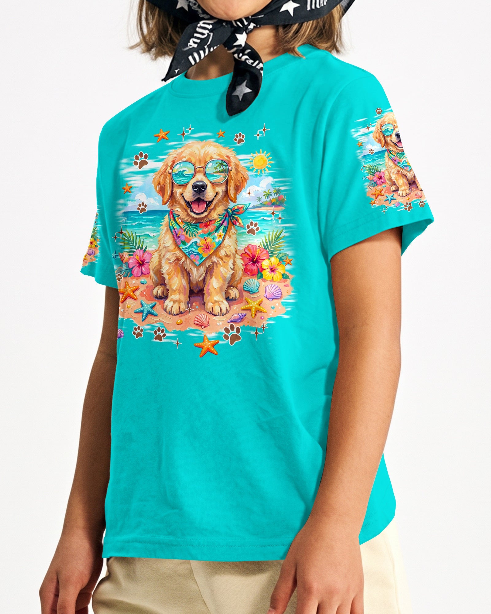 I WAS MADE FOR SUNNY DAYS GOLDEN RETRIEVER DOG KIDS ALL OVER PRINT - TYPQ0406263