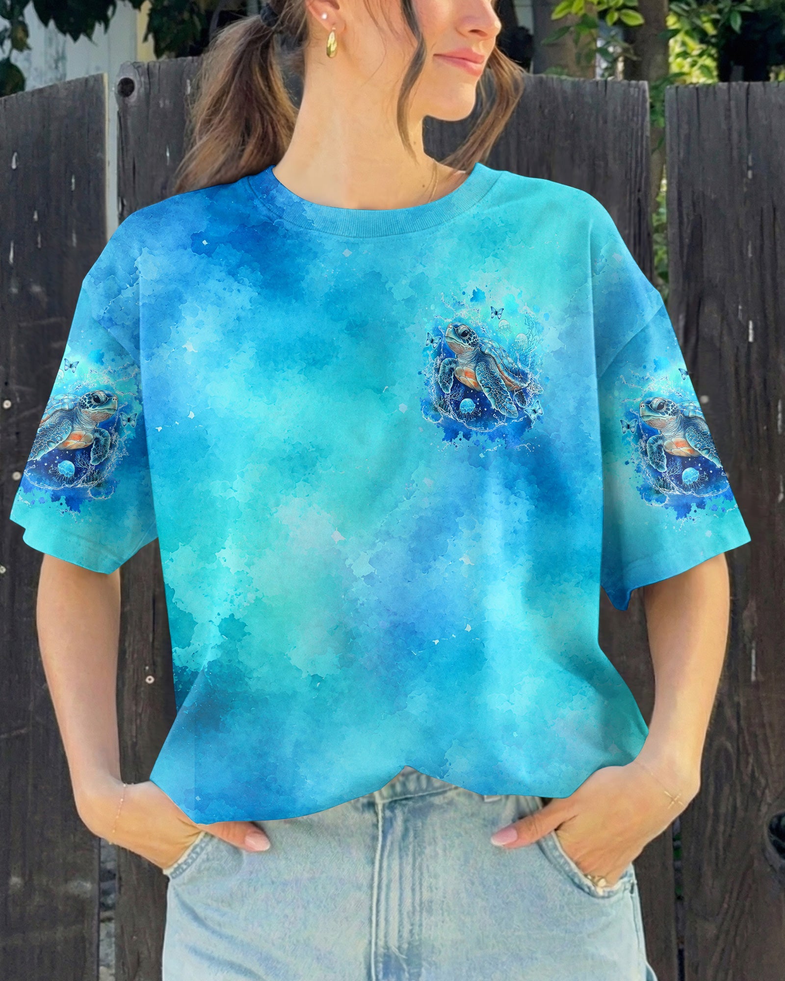 SALTWATER HEALS EVERYTHING TURTLE ALL OVER PRINT - TYLN0607263