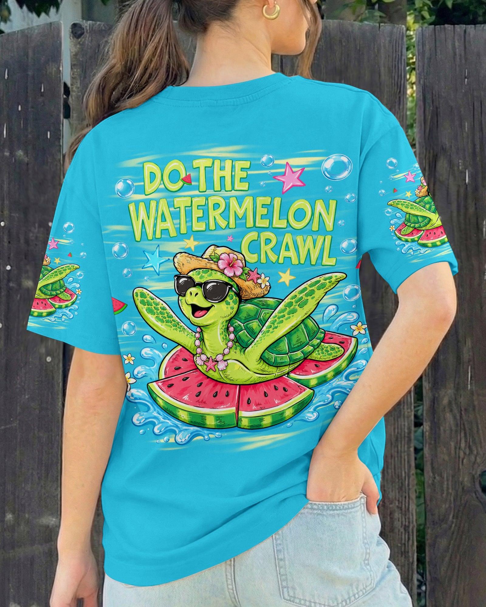 DO THE WATERMELON CRAWL TURTLE ALL OVER PRINT - TLHG1106263