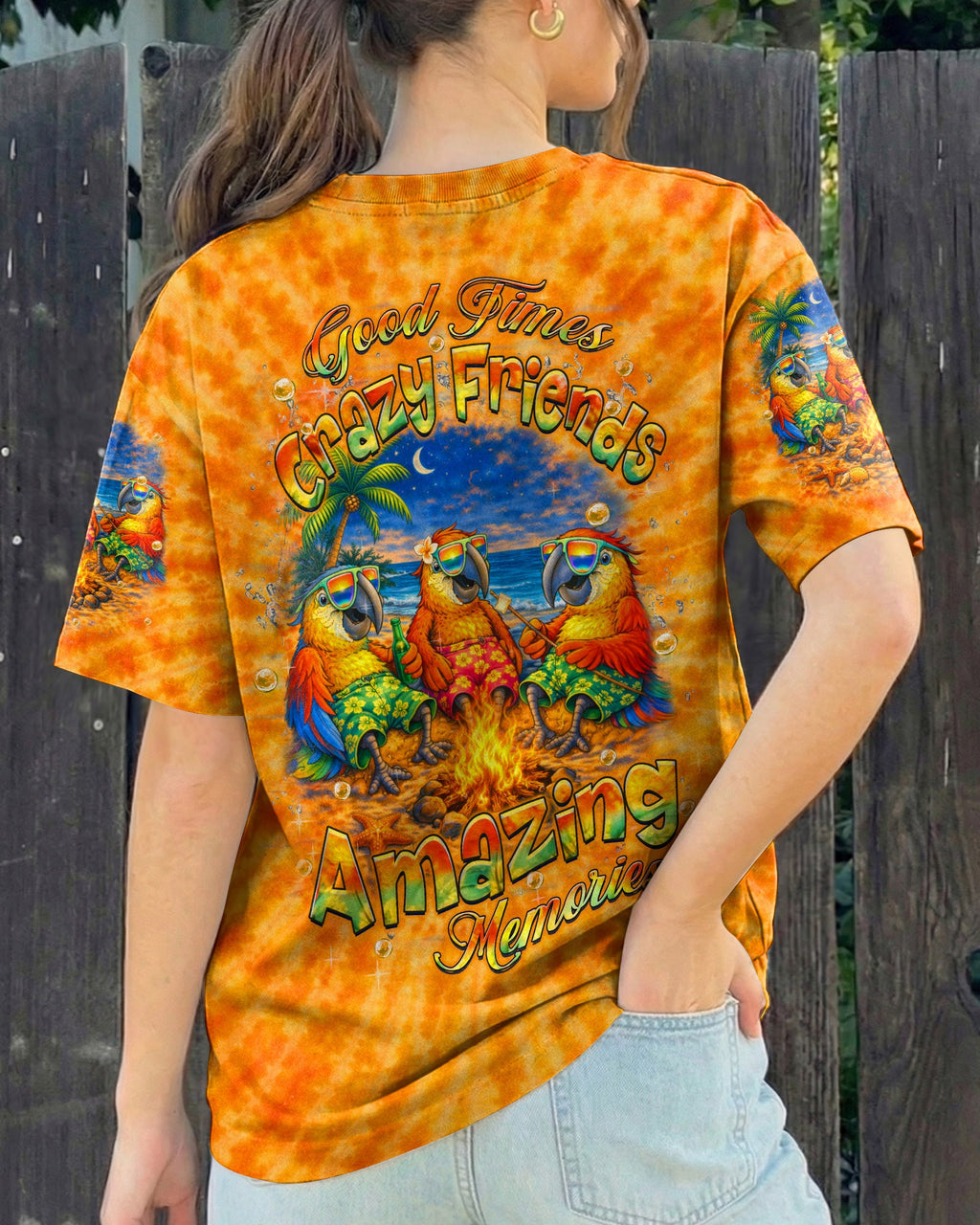 GOOD TIMES CRAZY FRIEND PARROT ALL OVER PRINT - TLHN0604262