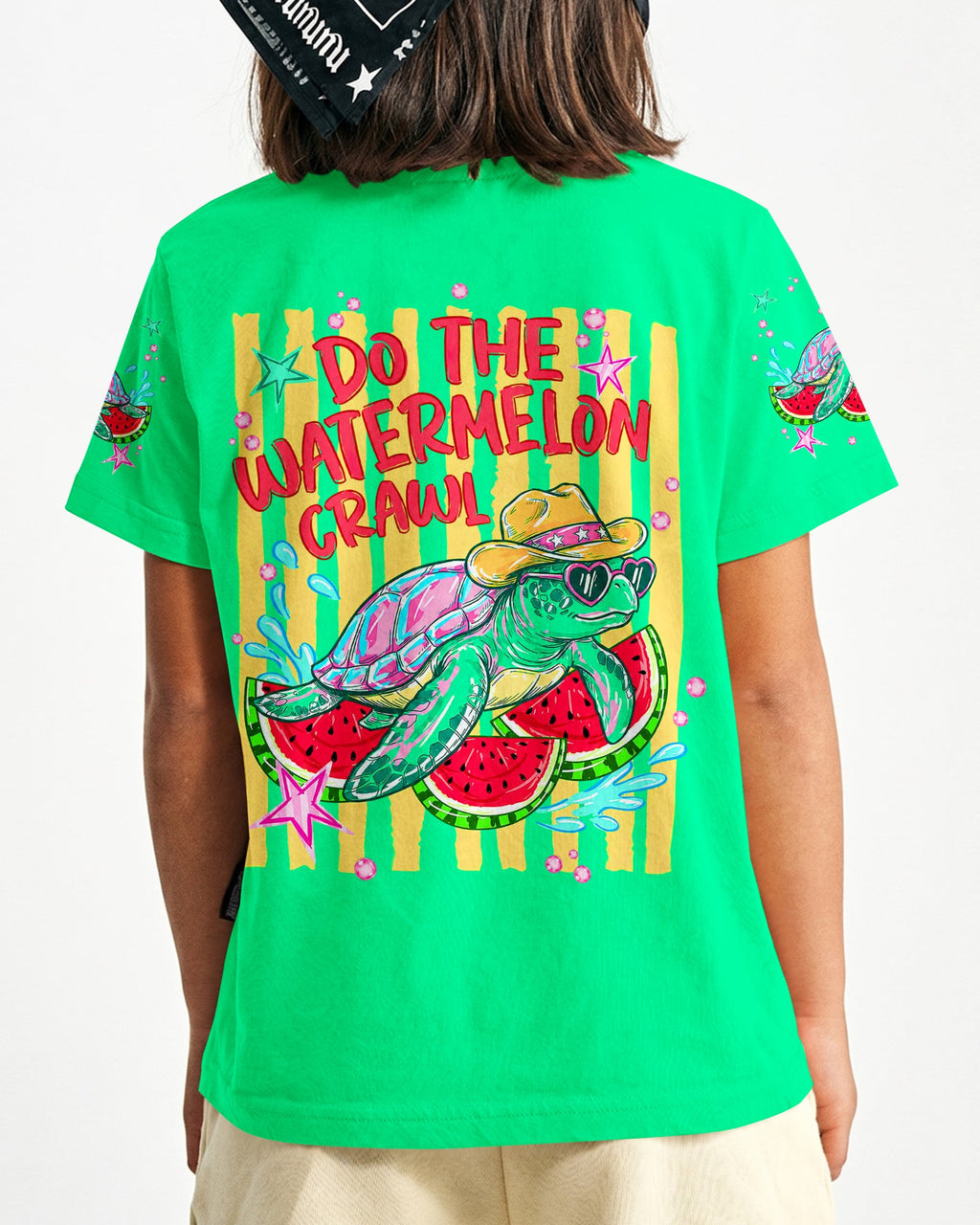 DO THE WATERMELON CRAWL TURTLE KIDS ALL OVER PRINT - TLNT1106261