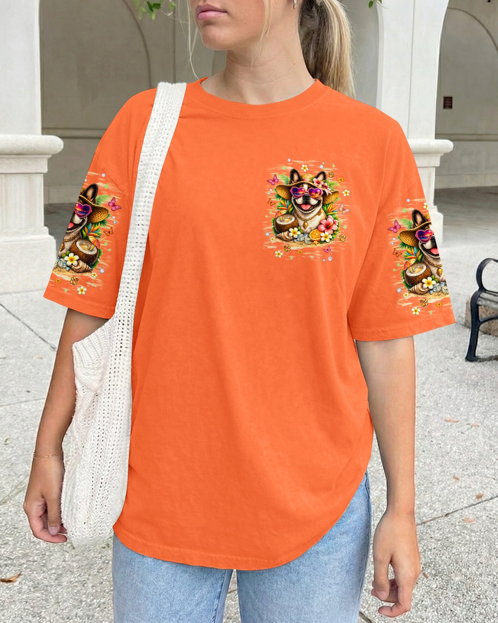 SANDY PAWS AND SALTY KISSES FRENCH BULLDOG ALL OVER PRINT - TLNT1905261