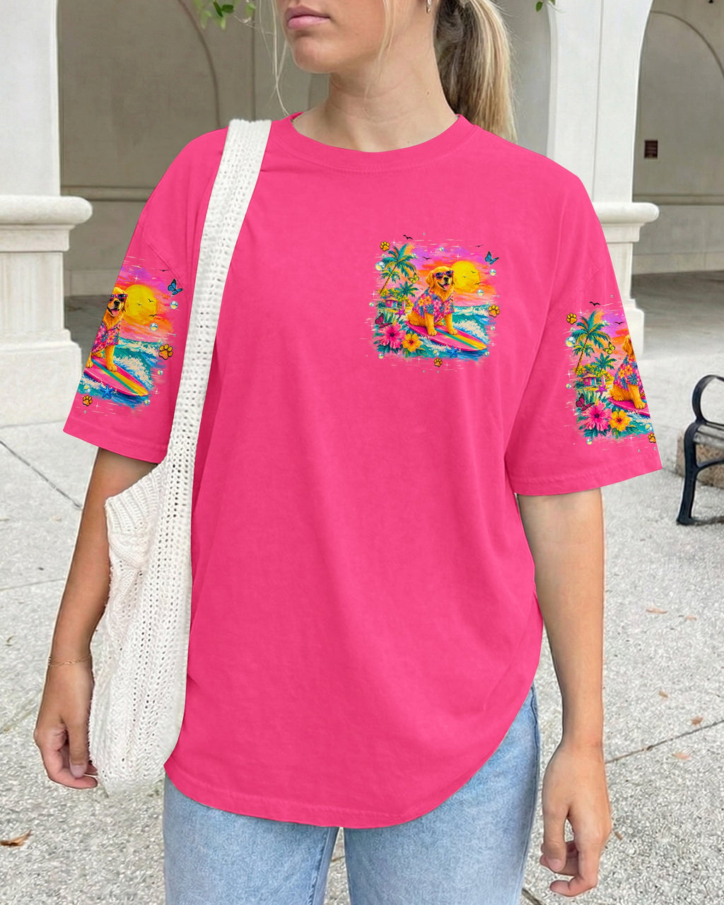 BEACH DAYS & GOLDEN WAVES GOLDEN RETRIEVER ALL OVER PRINT - TLHN2605261